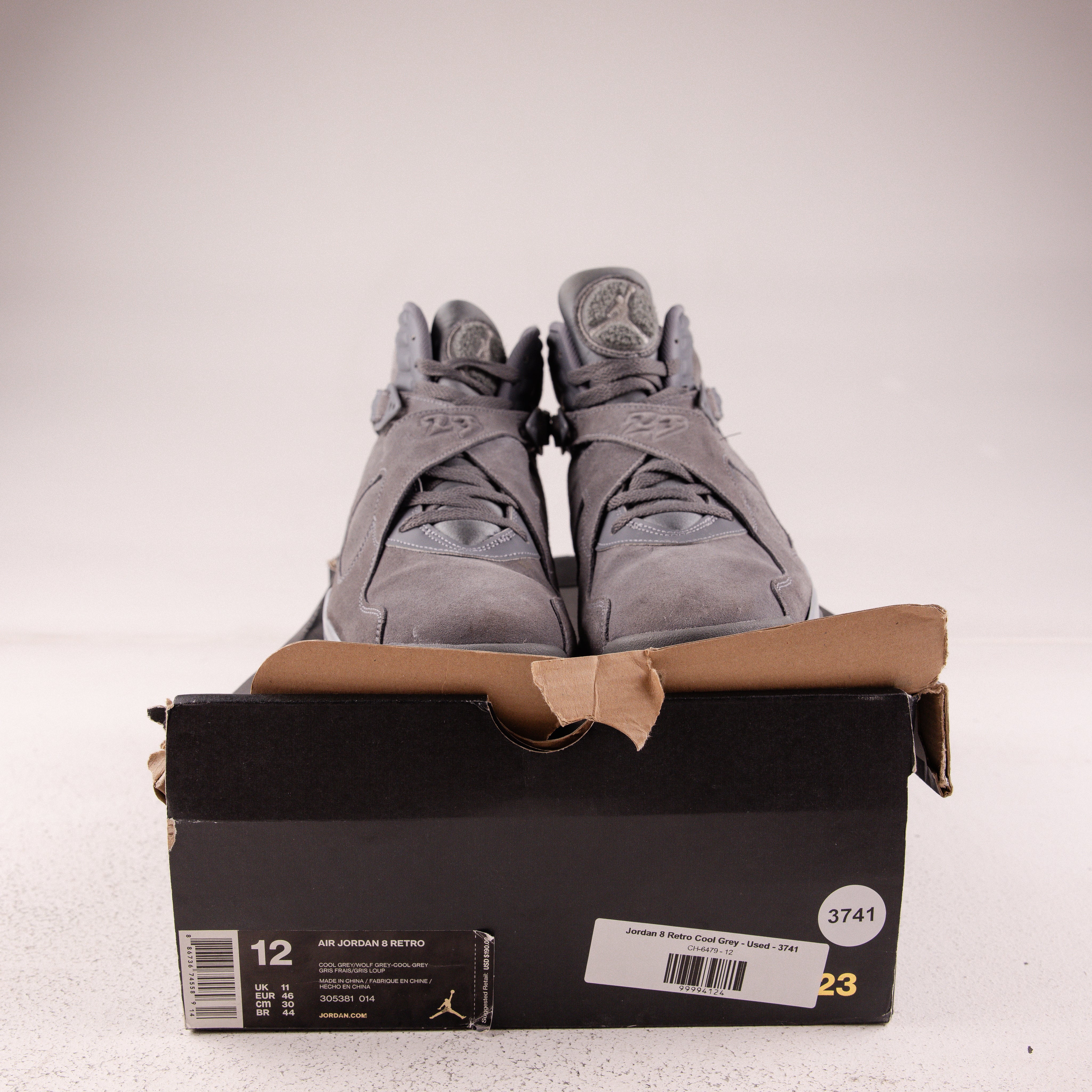 Jordan 8 Retro Cool Grey - Used - 3741