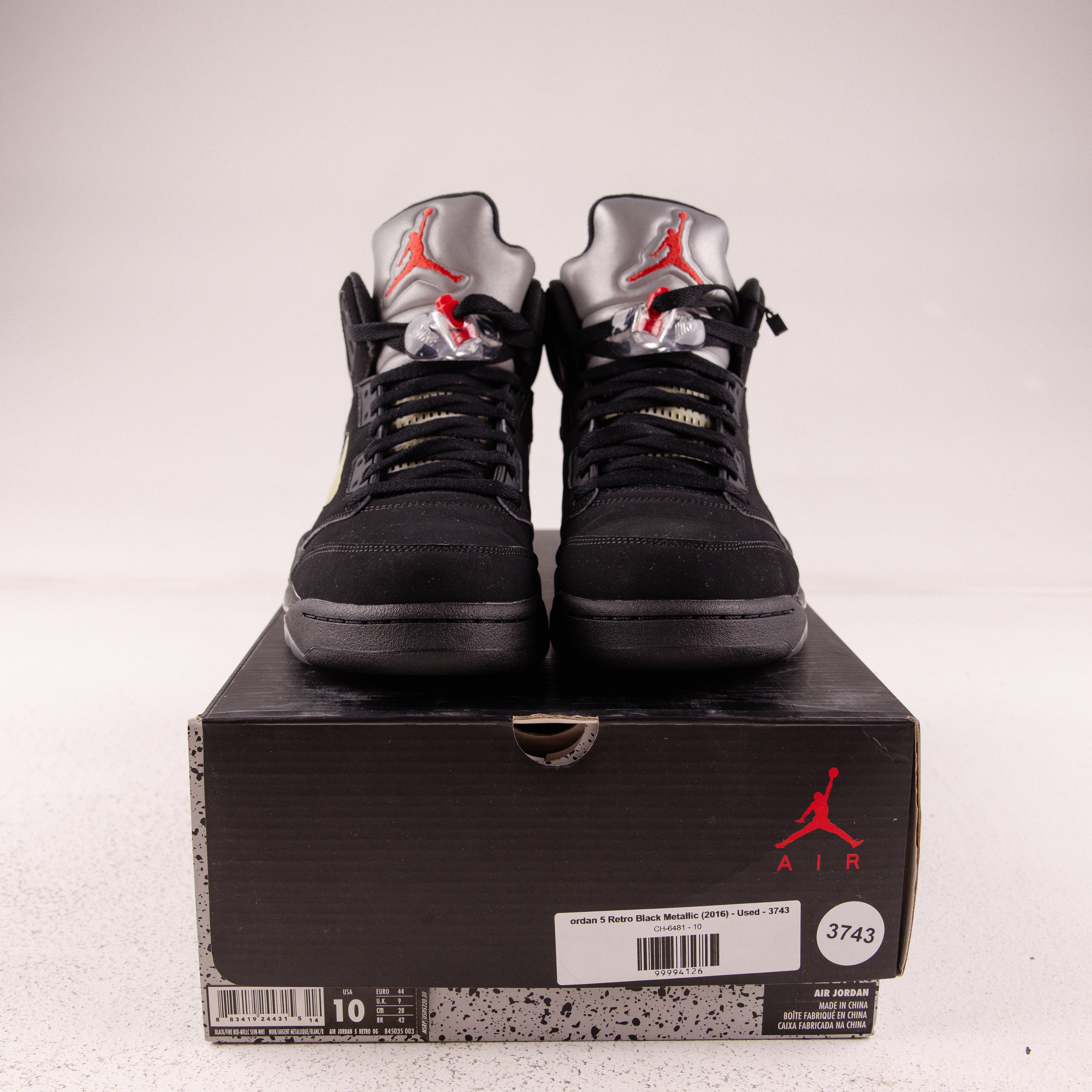 Jordan 5 Retro Black Metallic (2016) - Used - 3743