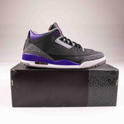 Jordan 3 Retro Black Court Purple - Used - 1290 - Common Hype