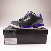 Jordan 3 Retro Black Court Purple - Used - 1290 - Common Hype