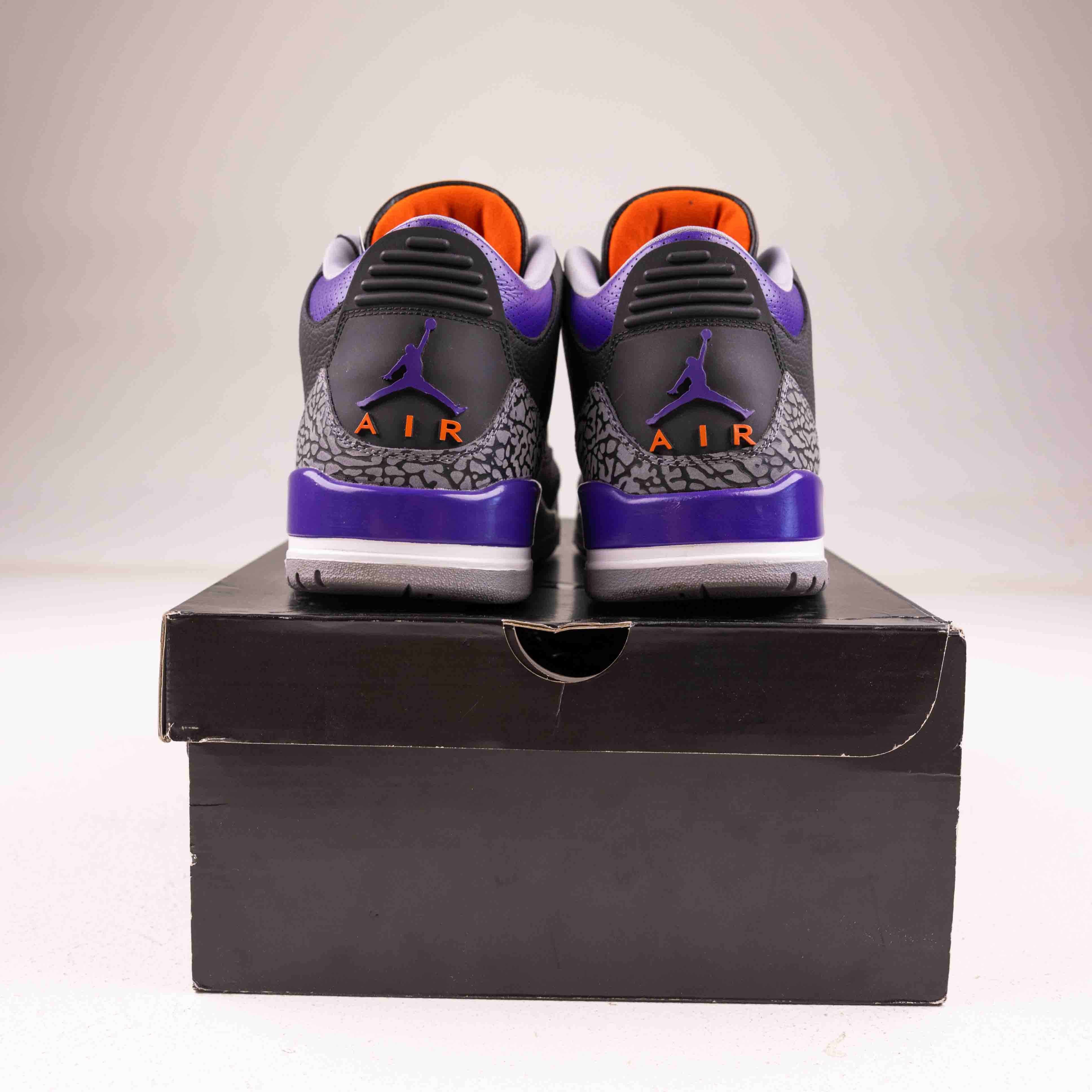 Jordan 3 Retro Black Court Purple - Used - 1290 - Common Hype