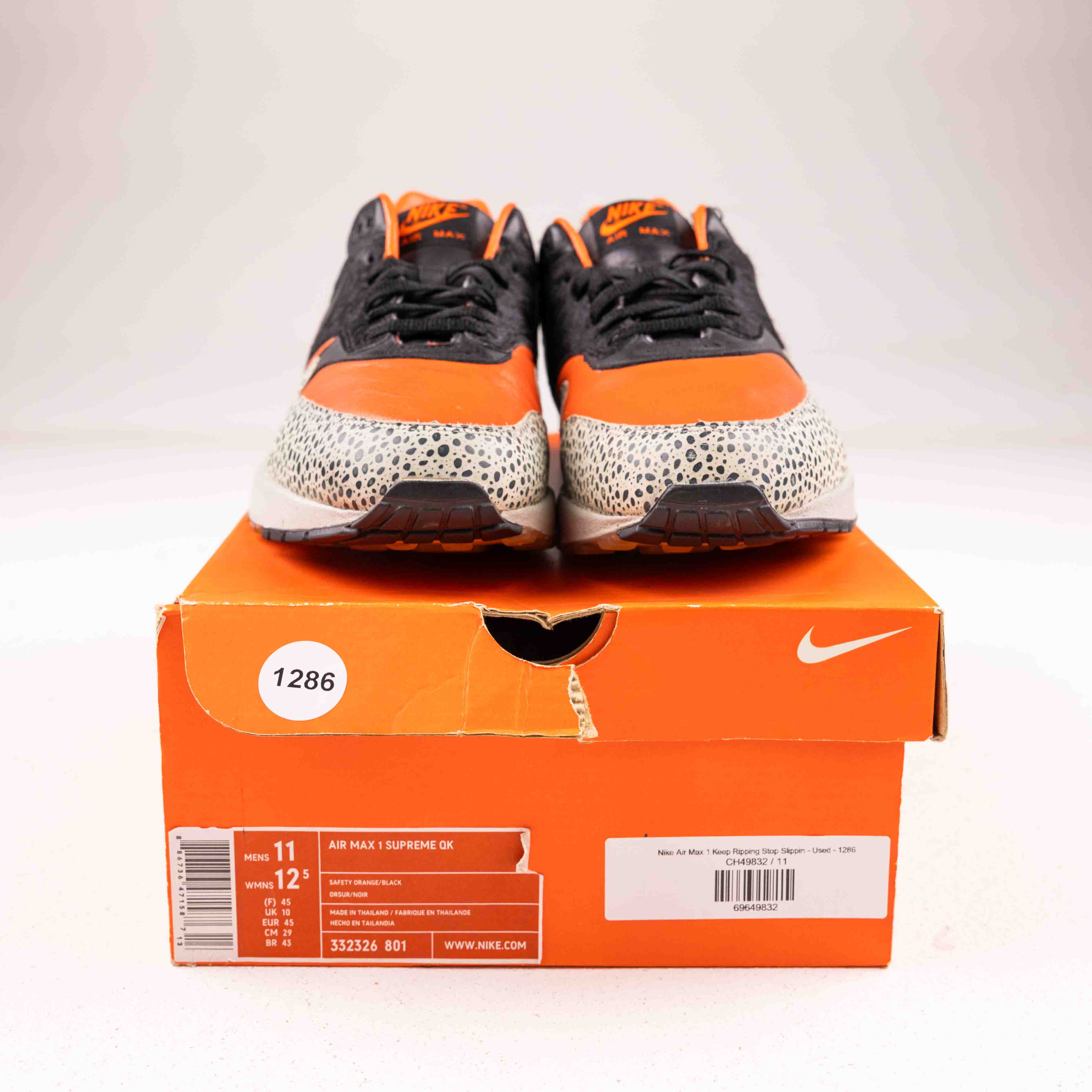 Nike Air Max 1 Keep Ripping Stop Slippin - Used - 1286 - Common Hype