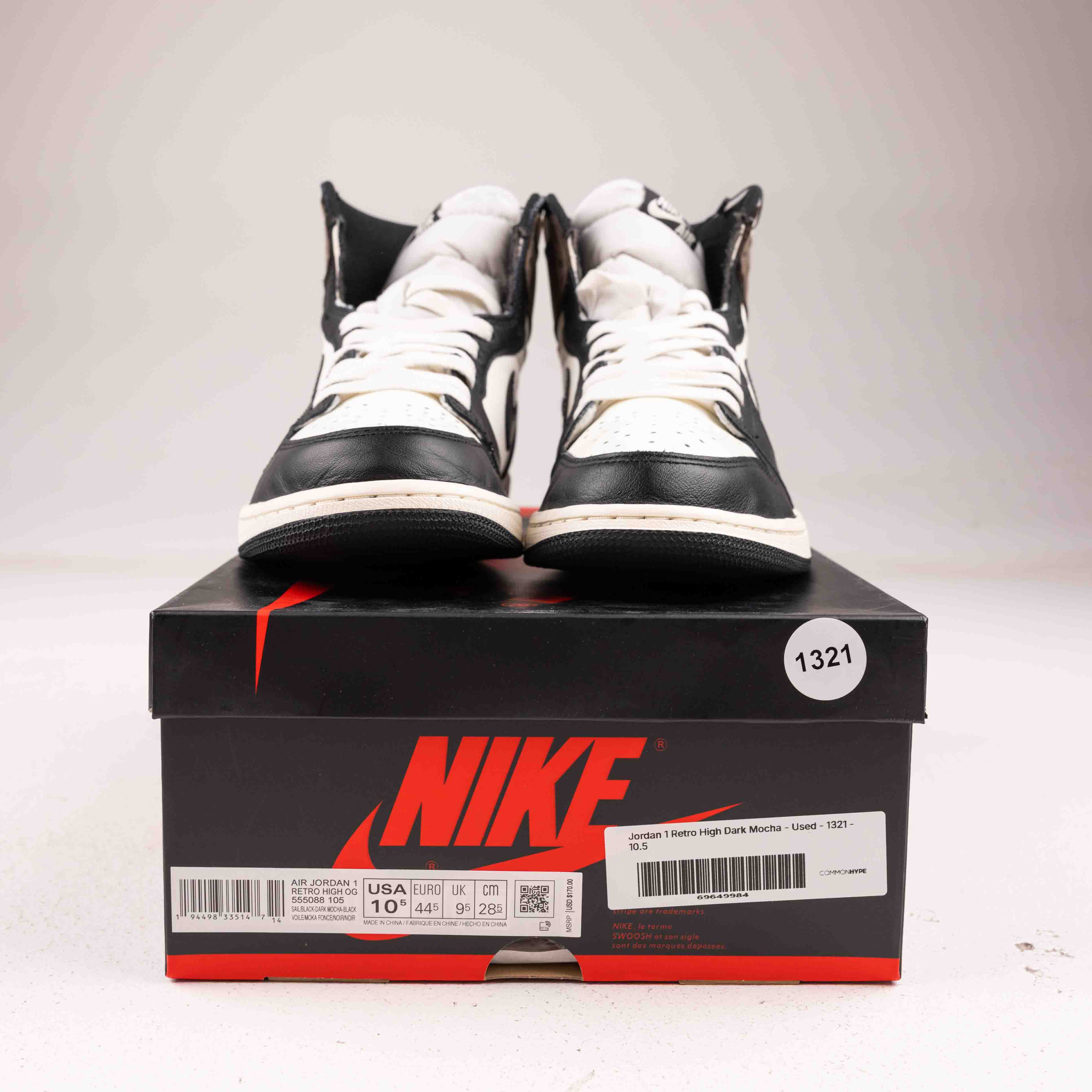 Jordan 1 Retro High Dark Mocha - Used - 1321 - Common Hype