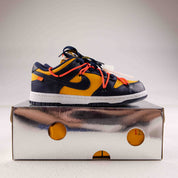 Nike Dunk Low Off-White University Gold Midnight Navy -  Used - 1371 - Common Hype