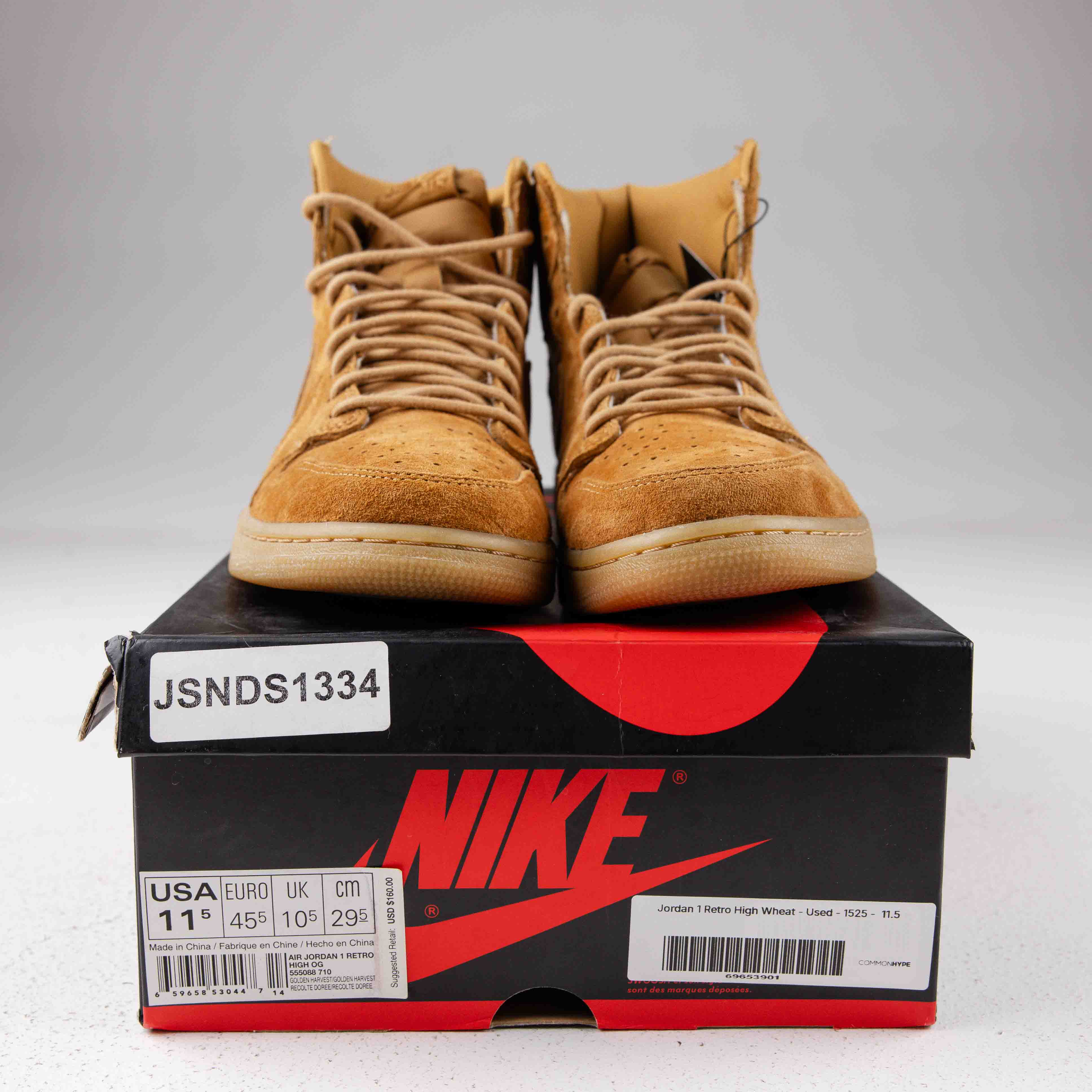 Jordan 1 Retro High Wheat - Used - 1525 - Common Hype