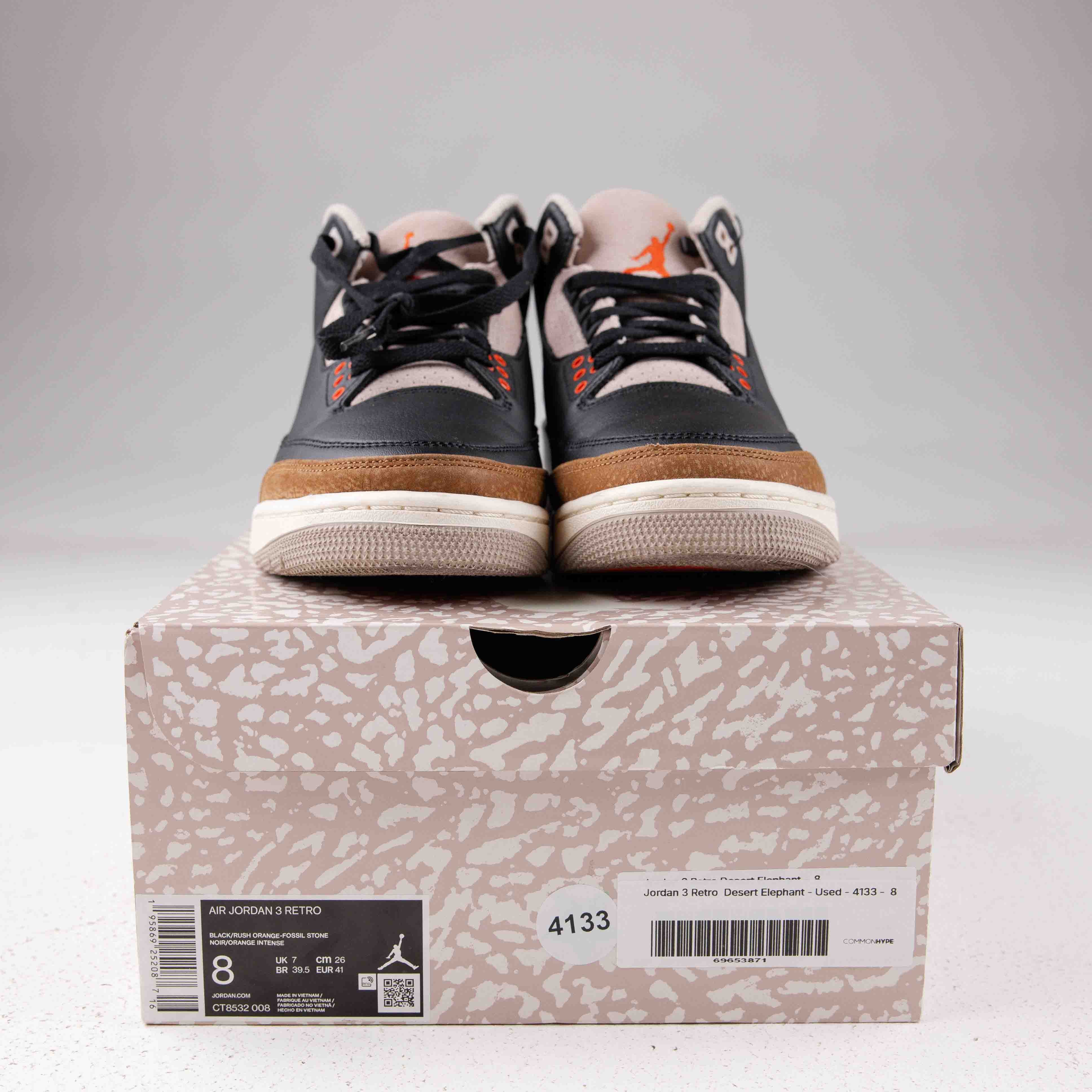 Jordan 3 Retro  Desert Elephant - Used - 4133 - Common Hype