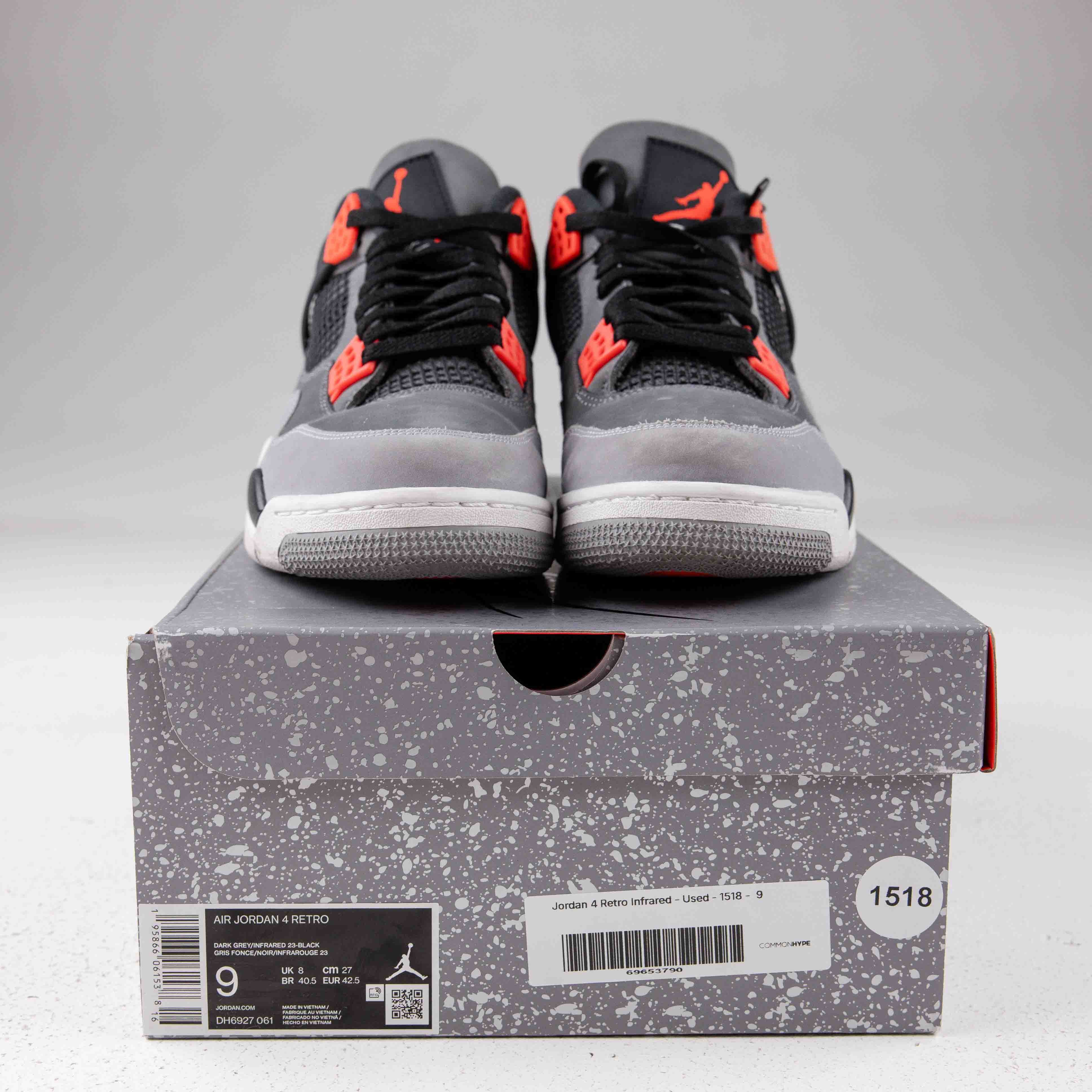 Jordan 4 Retro Infrared - Used - 1518 - Common Hype