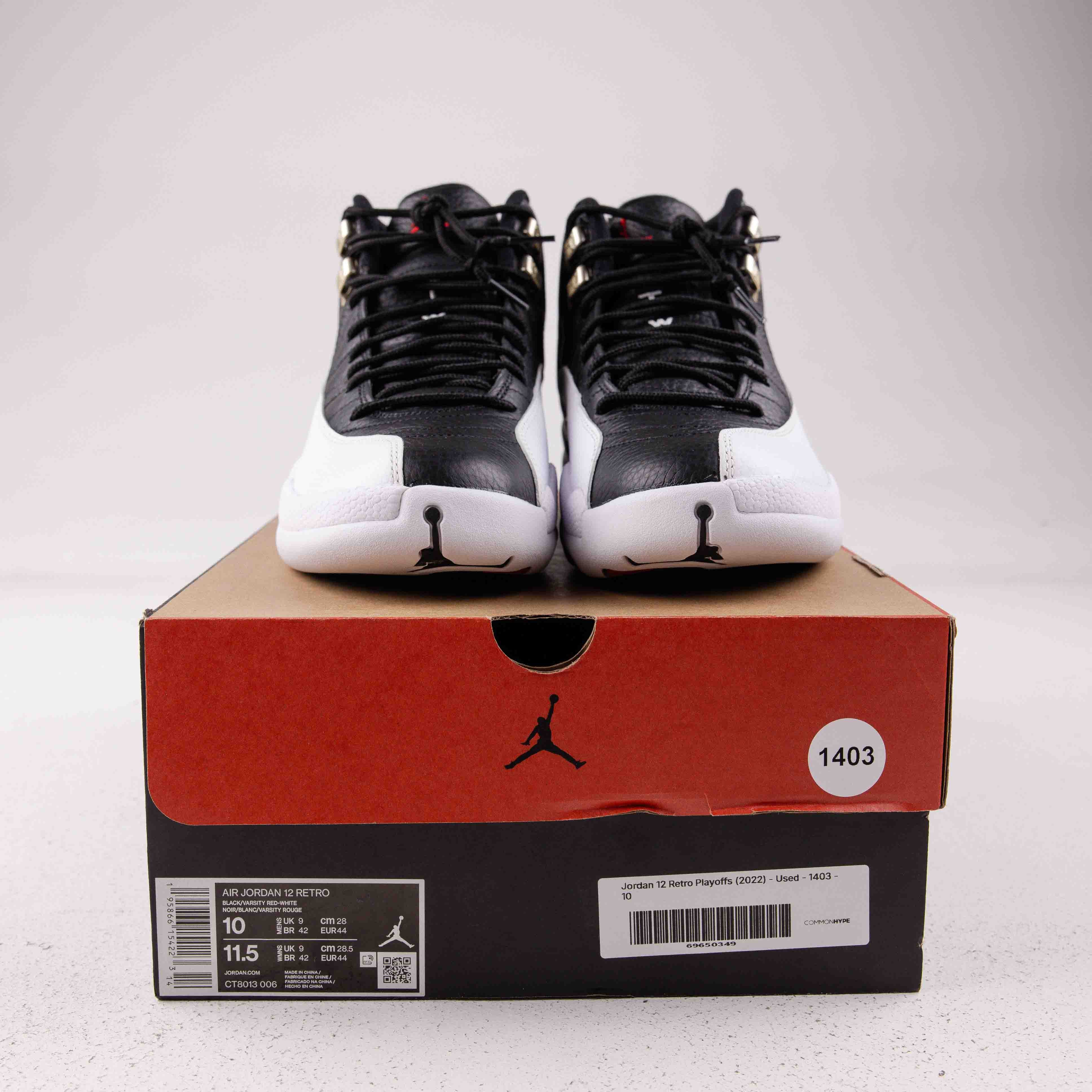 Jordan 12 Retro Playoffs (2022) - Used - 1403