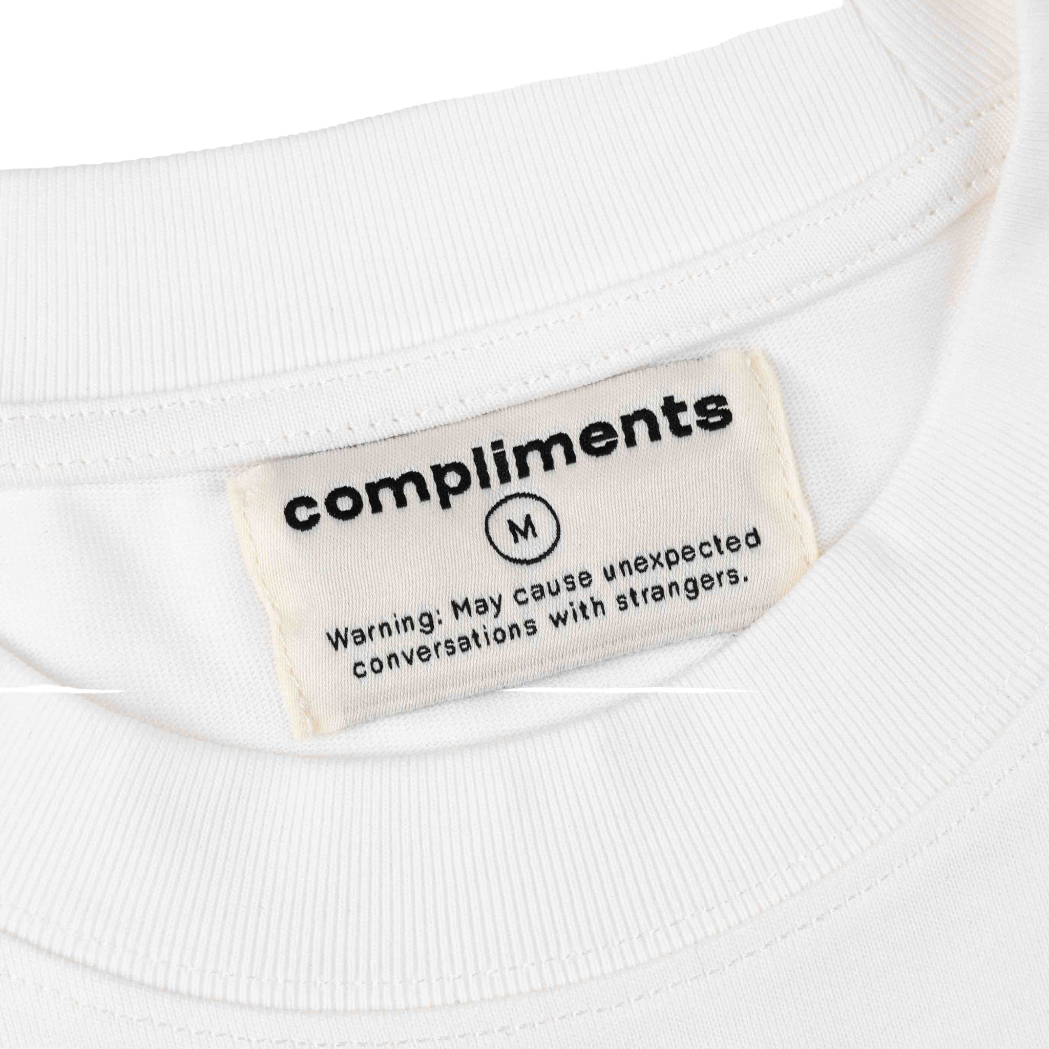 Compliments I Hope You Smile White Vintage Shirt - Common Hype