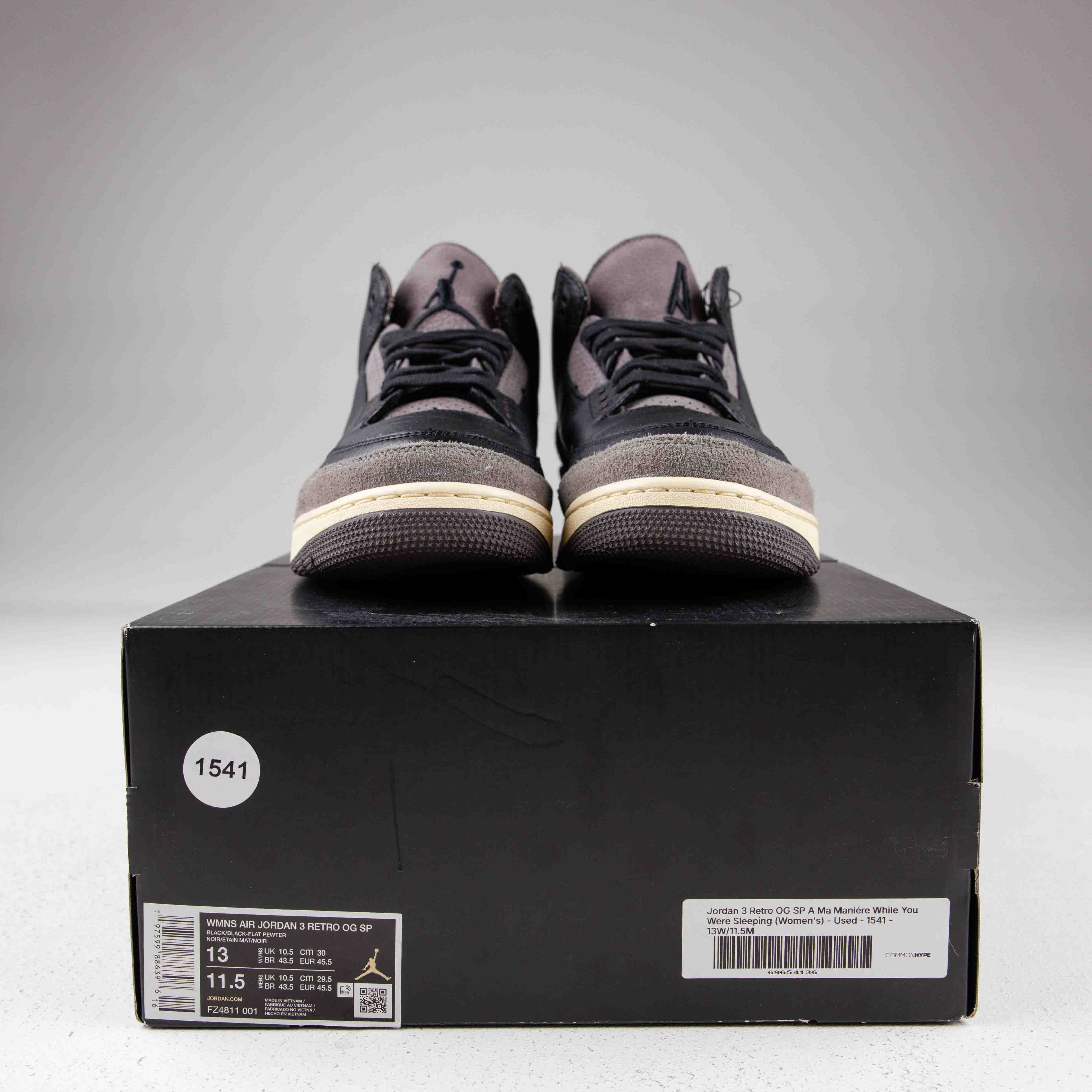 Jordan 3 Retro OG SP A Ma Maniére While You Were Sleeping (Women's) - Used - 1541