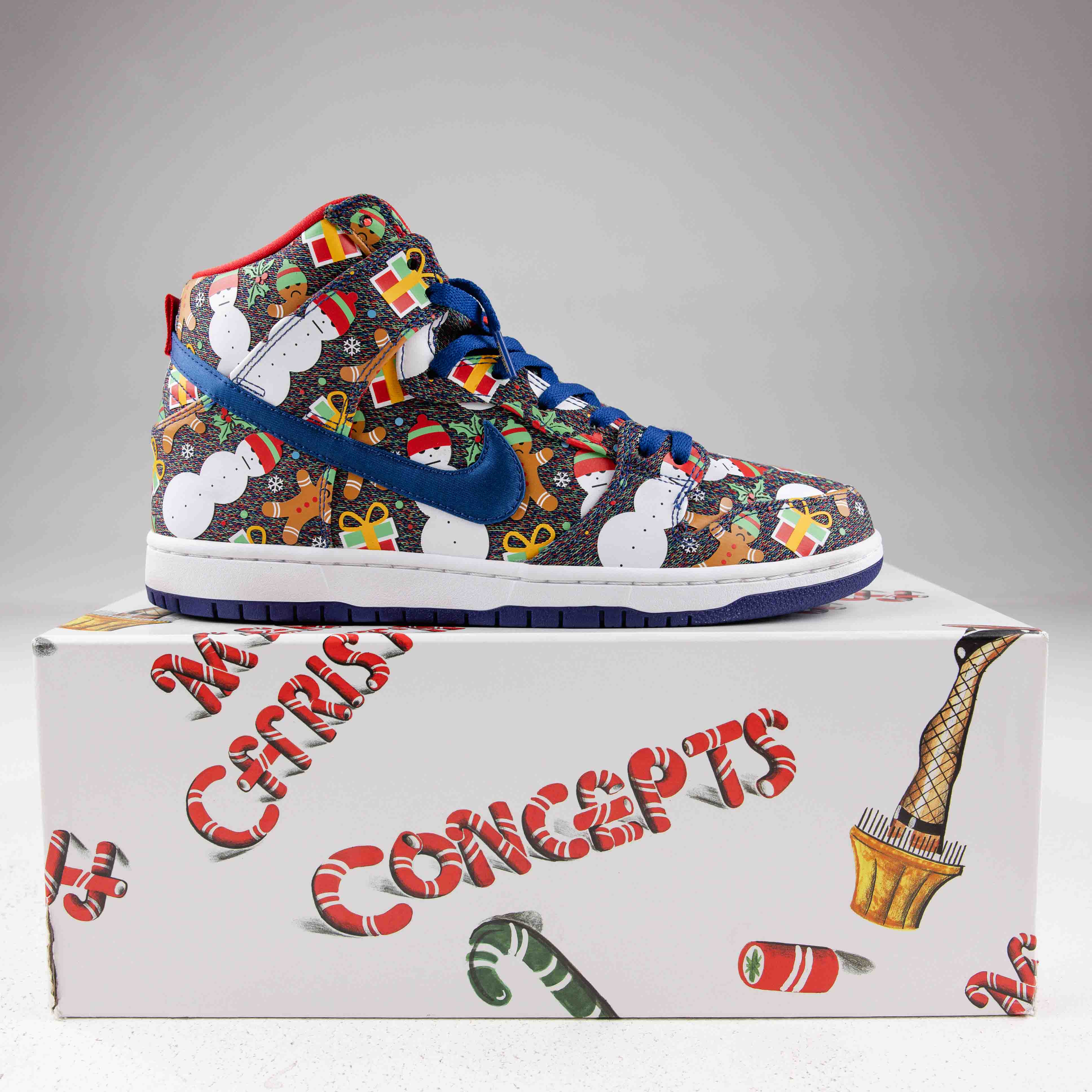 Nike SB Dunk High Concepts Ugly Christmas Sweater (2017) - Used - 4151 - Common Hype