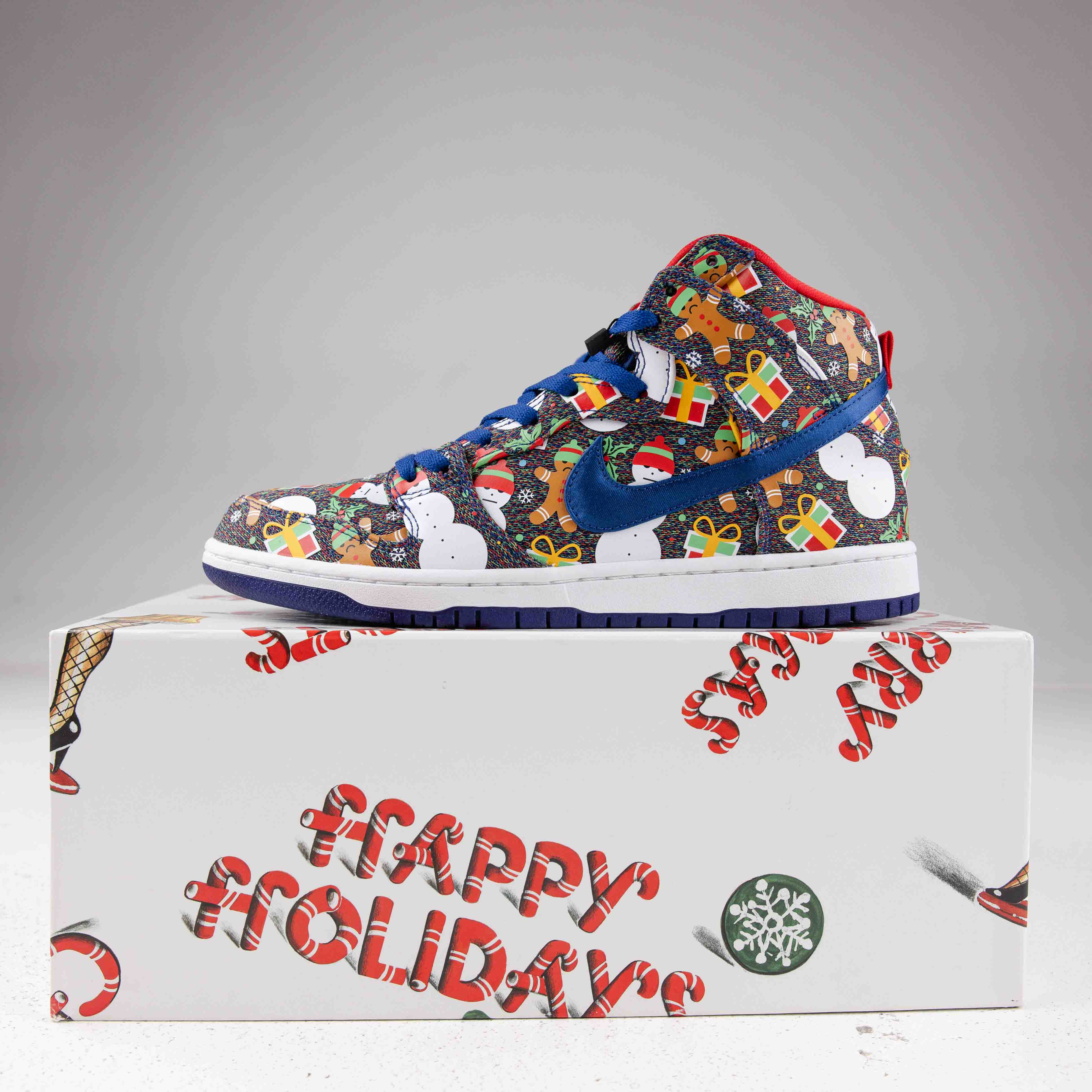 Nike SB Dunk High Concepts Ugly Christmas Sweater (2017) - Used - 4151 - Common Hype