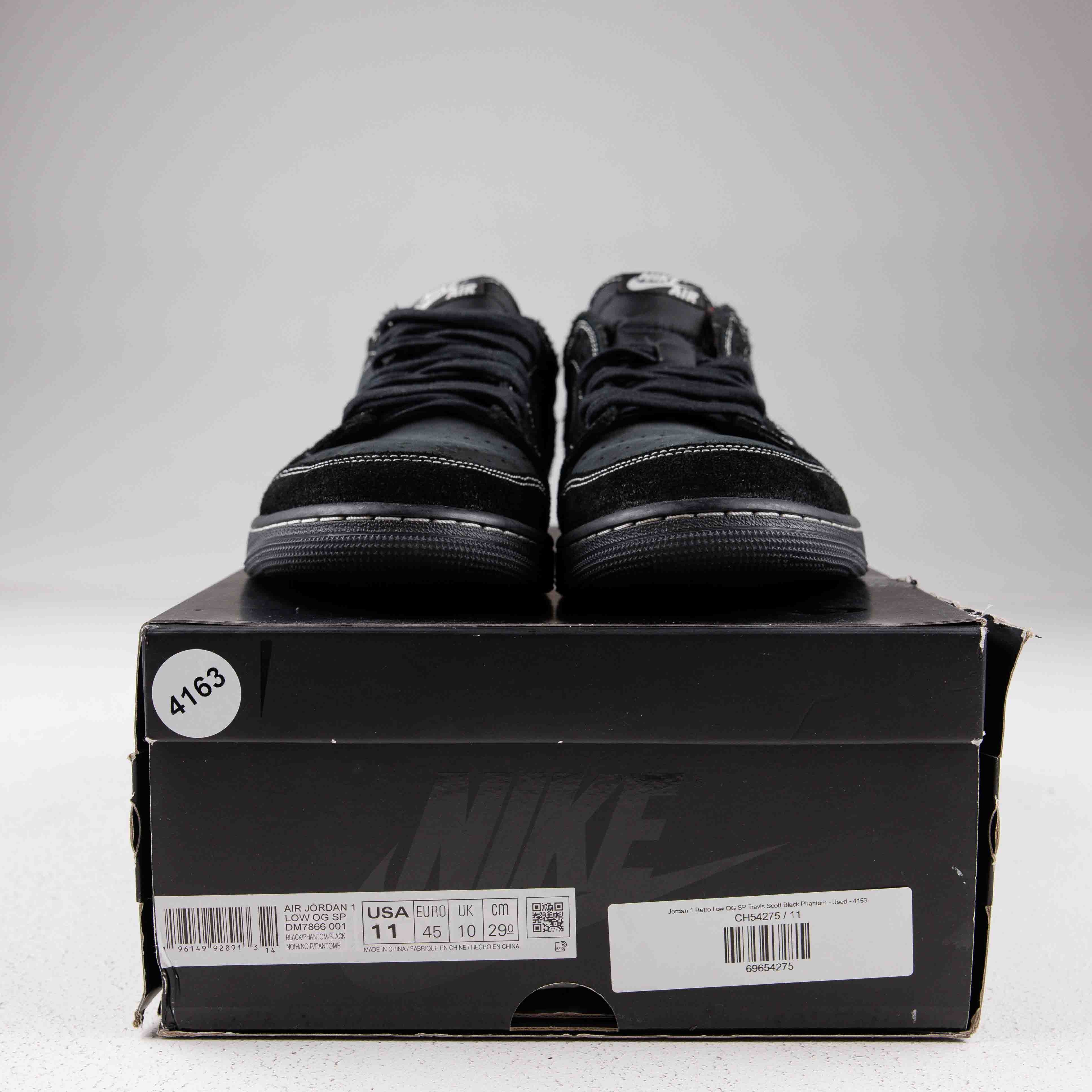 Jordan 1 Retro Low OG SP Travis Scott Black Phantom - Used - 4163 - Common Hype