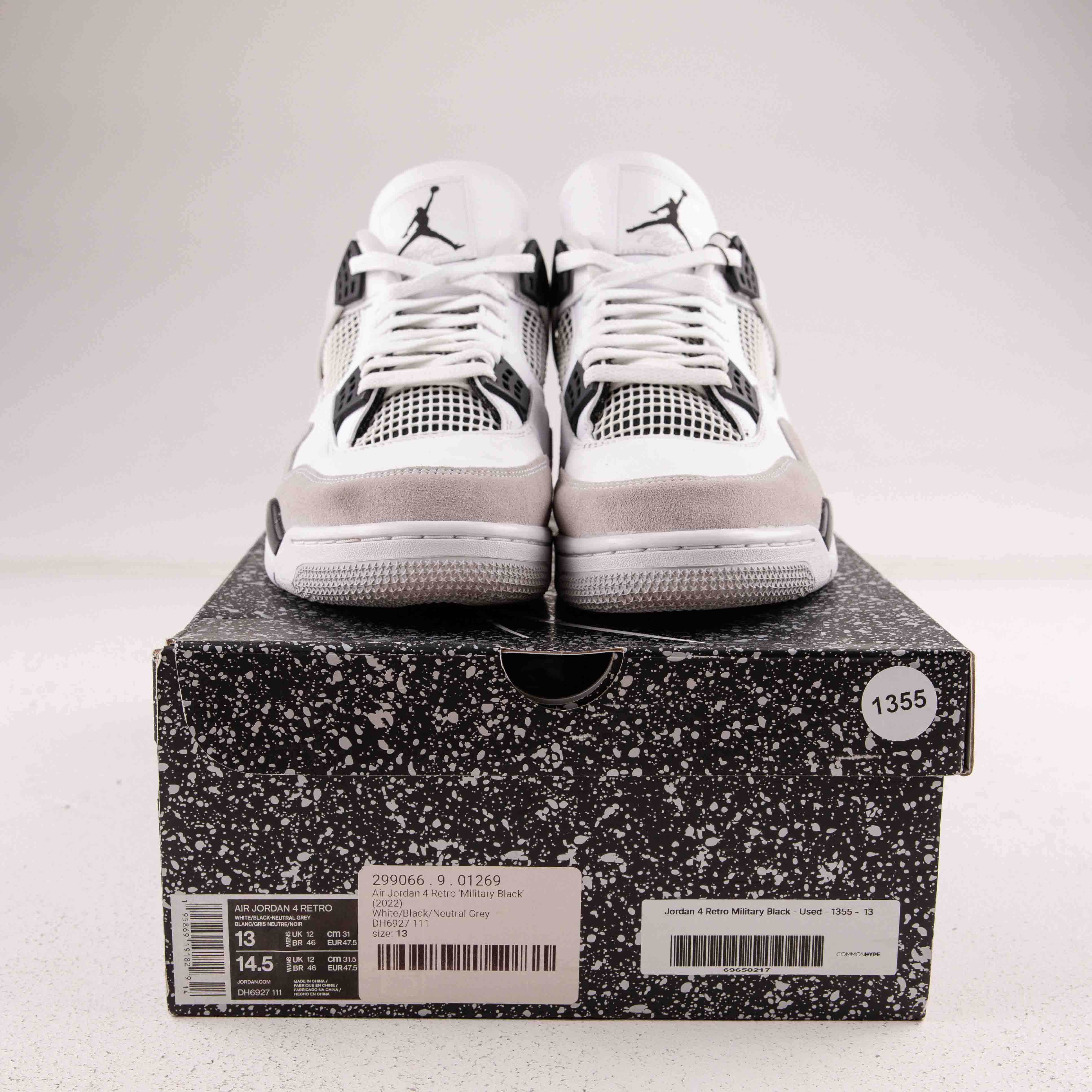 Jordan 4 Retro Military Black - Used - 1355