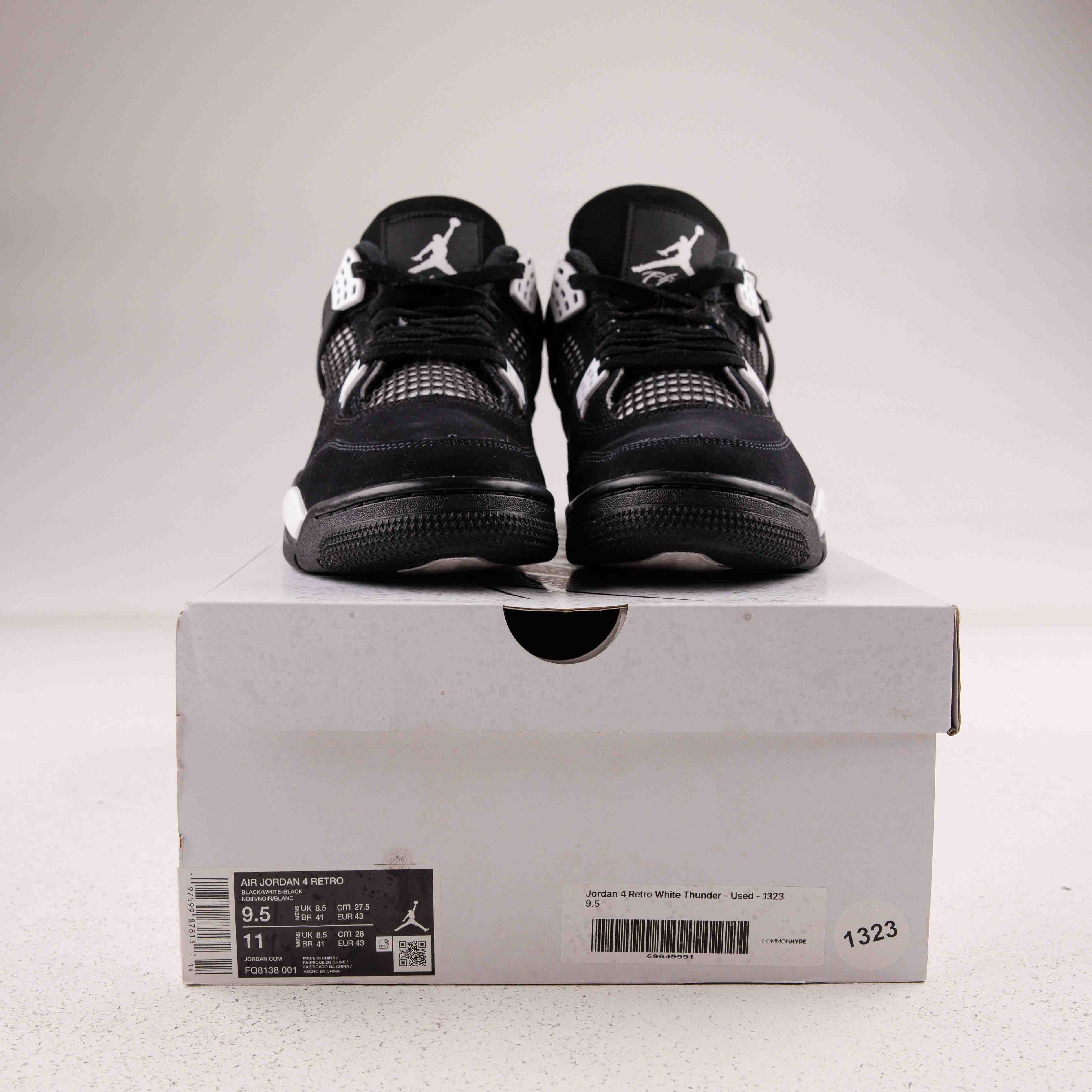 Jordan 4 Retro White Thunder - Used - 1323