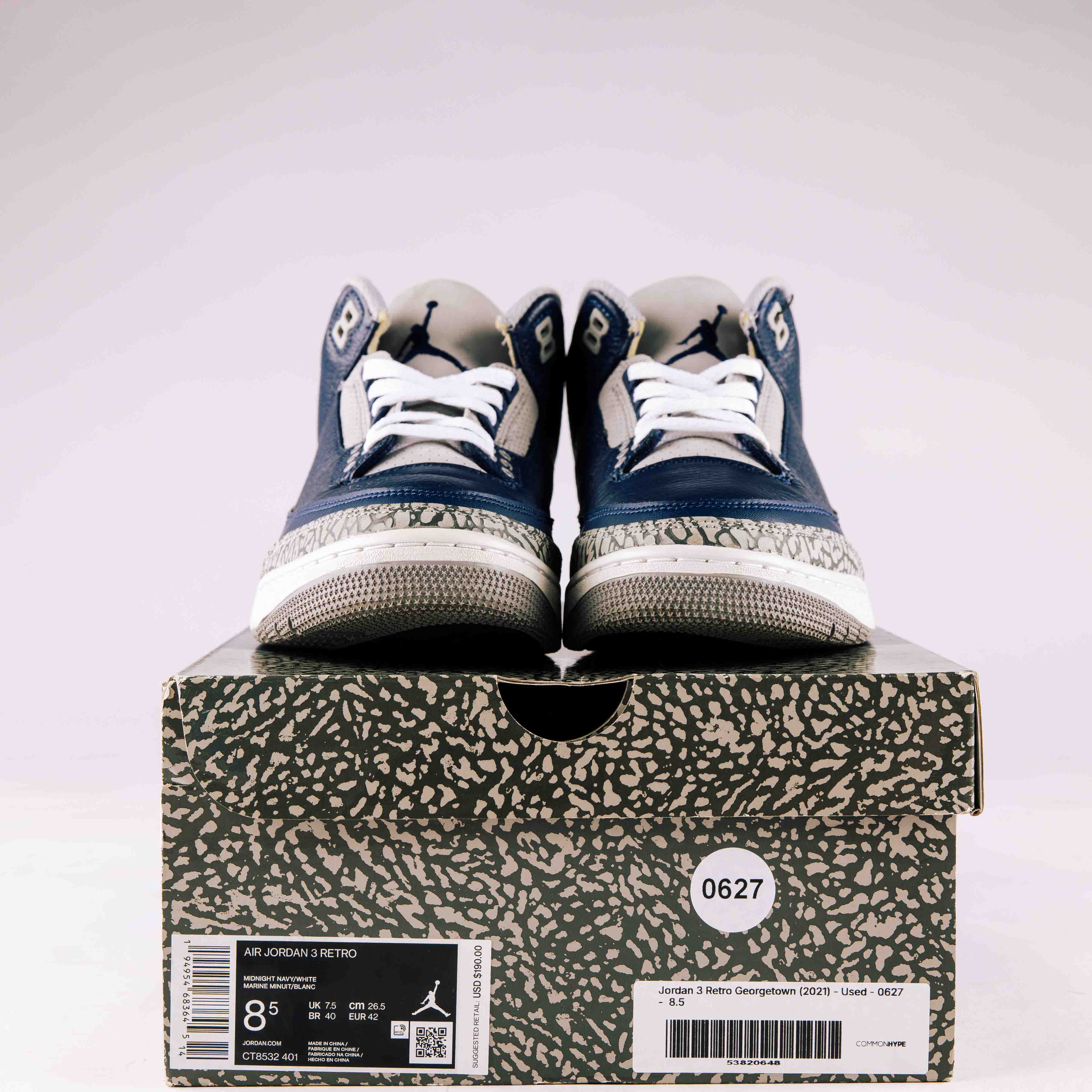 Jordan 3 Retro Georgetown (2021) - Used - 0627 - Common Hype