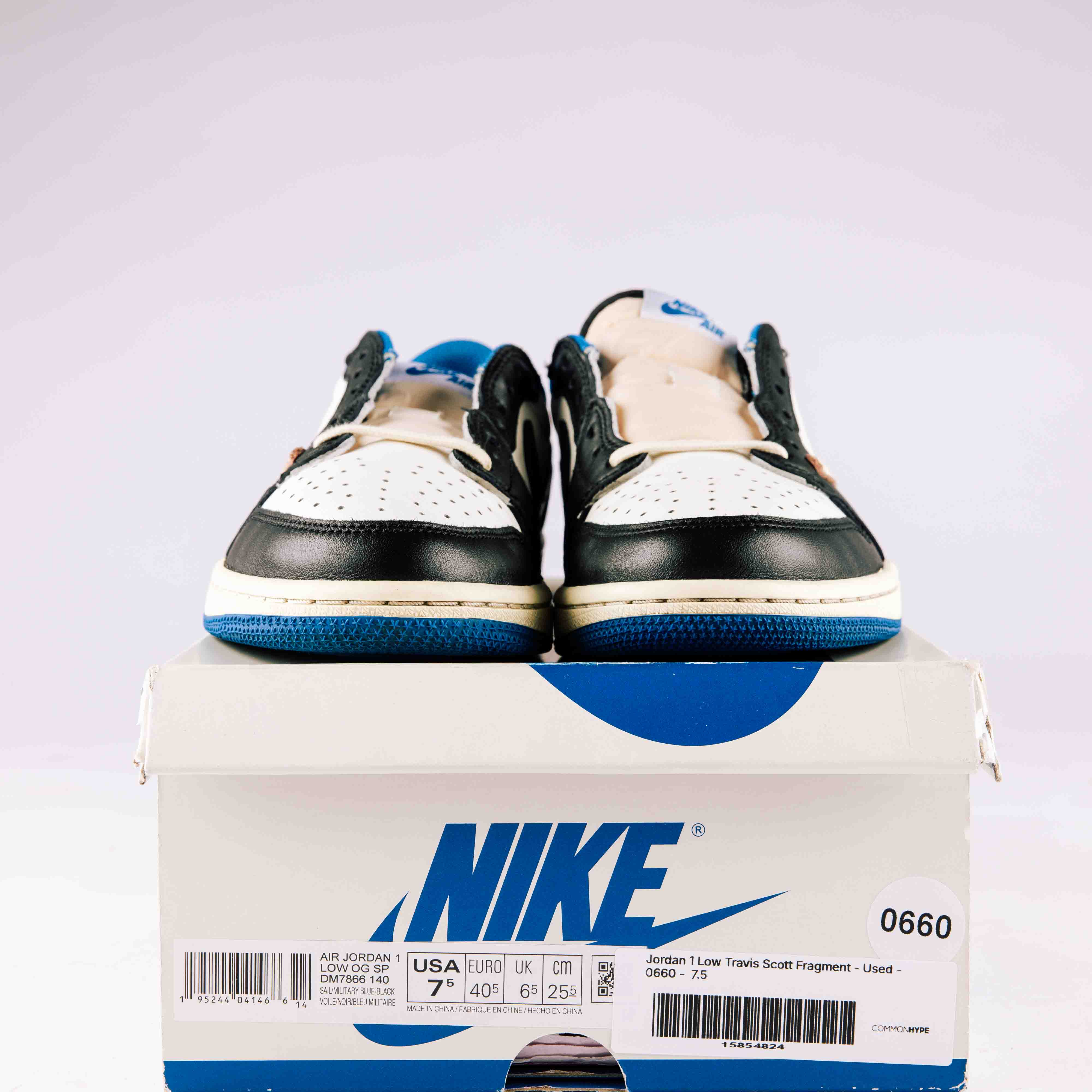 Jordan 1 Low Travis Scott Fragment - Used - 0660 - Common Hype