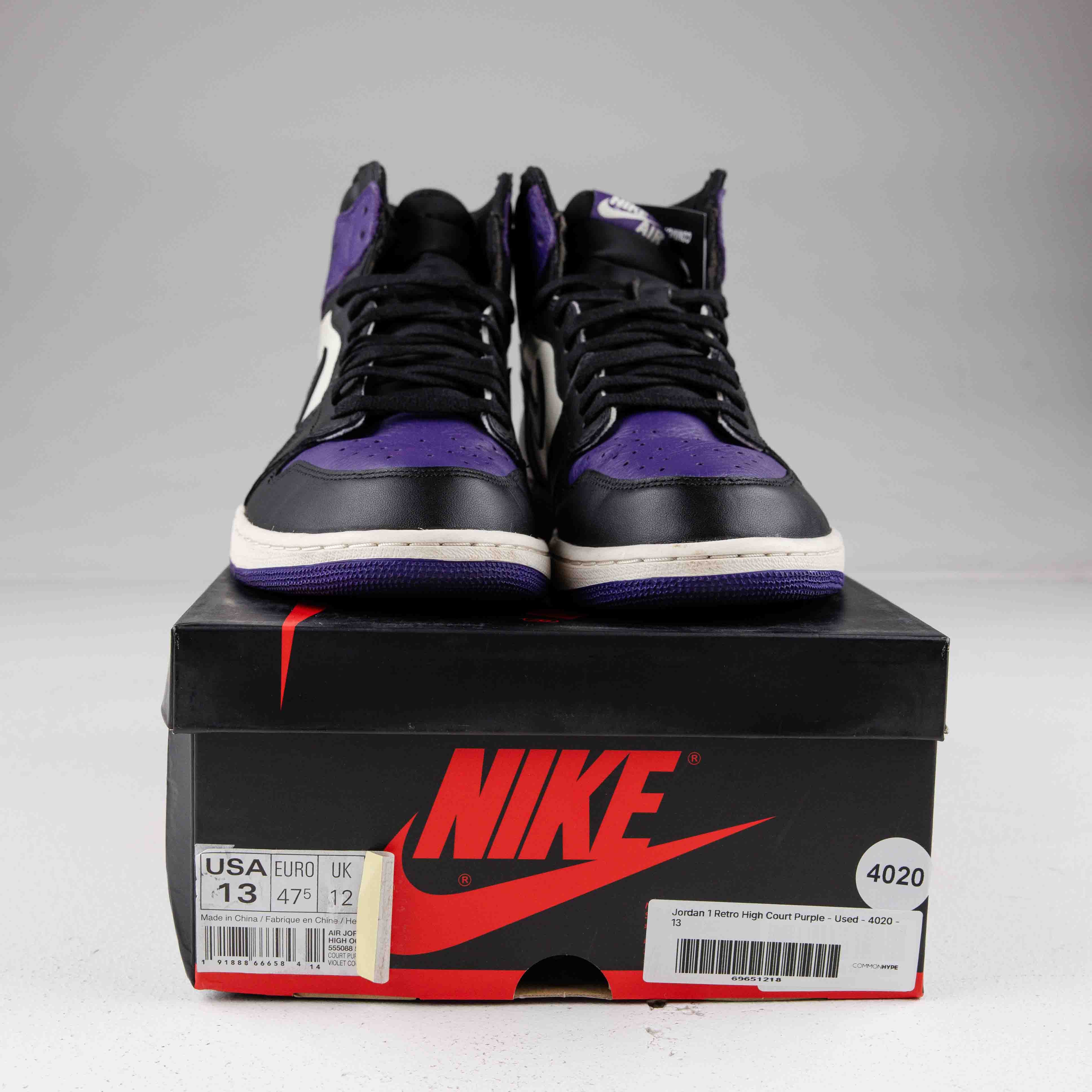 Jordan 1 Retro High Court Purple - Used - 4020