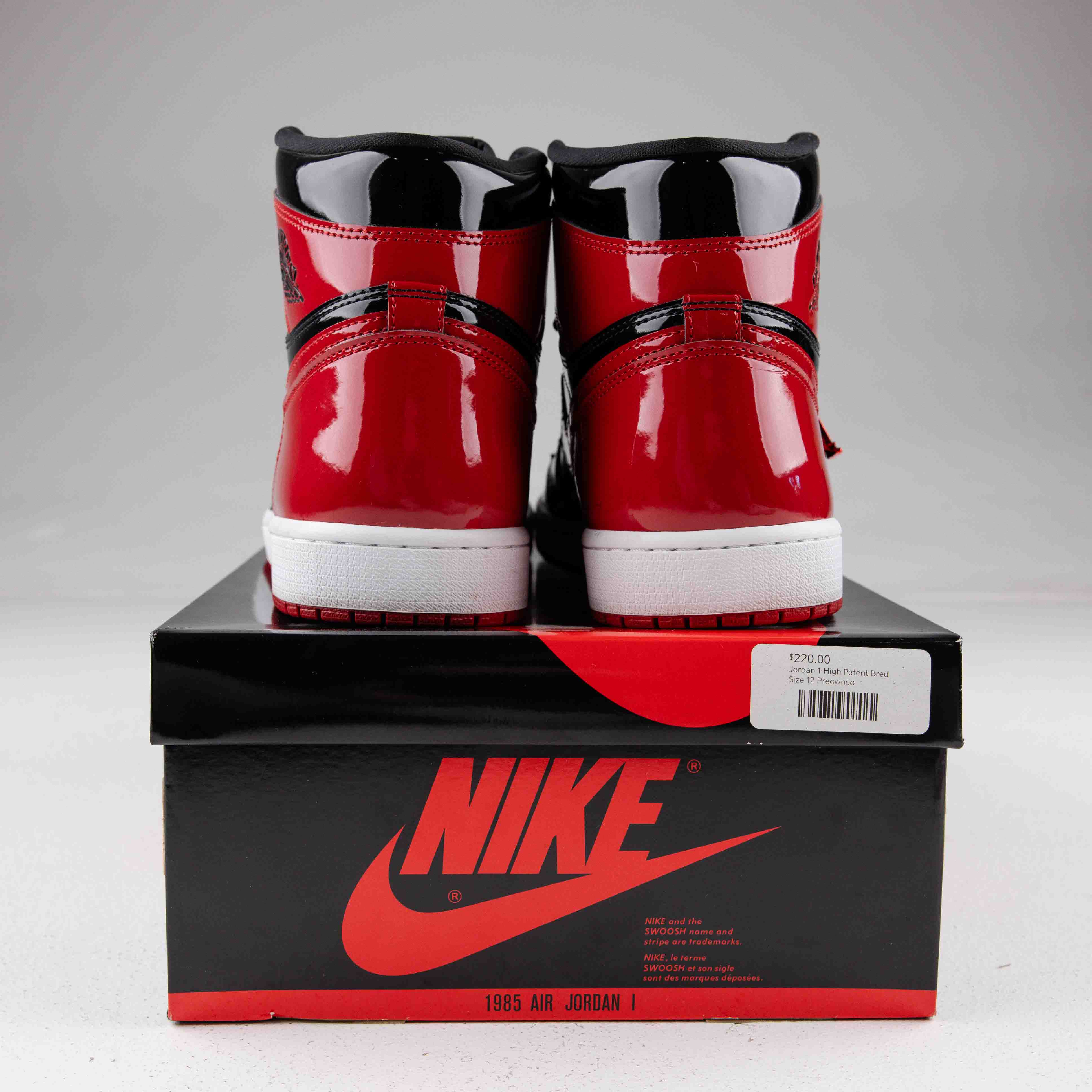 Jordan 1 Retro High OG Patent Bred - Used - 4019