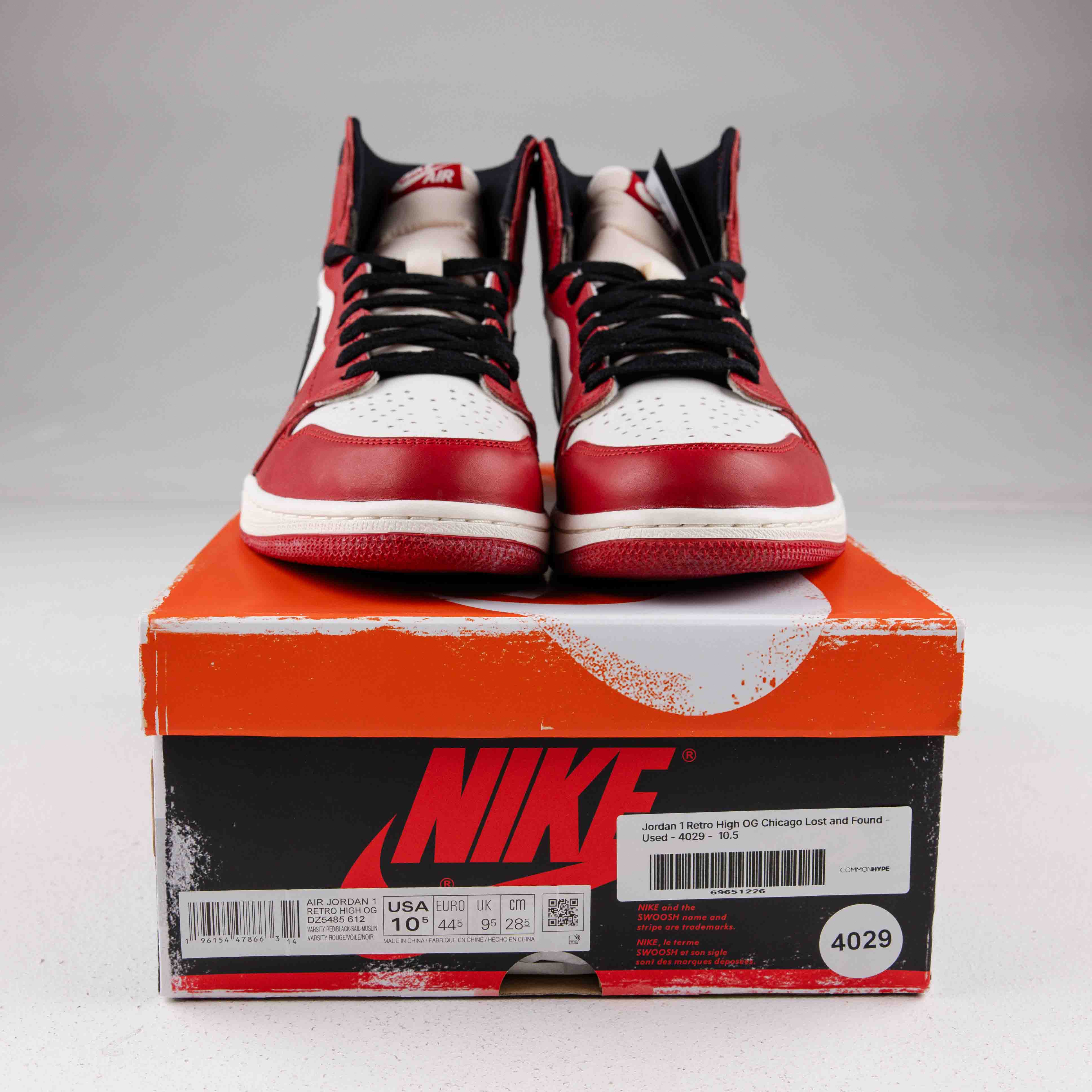 Jordan 1 Retro High OG Chicago Lost and Found - Used - 4029