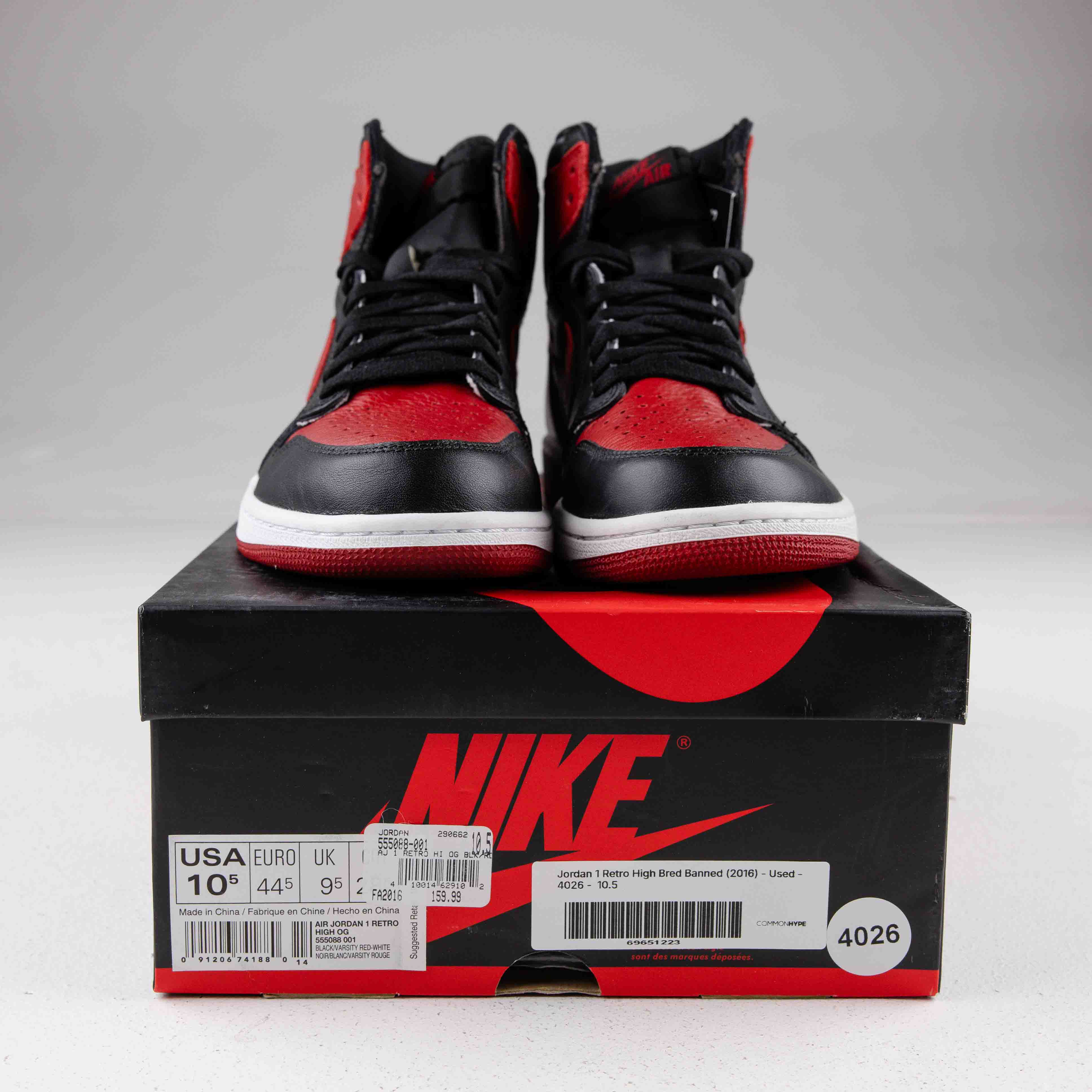 Jordan 1 Retro High Bred Banned (2016) - Used - 4026