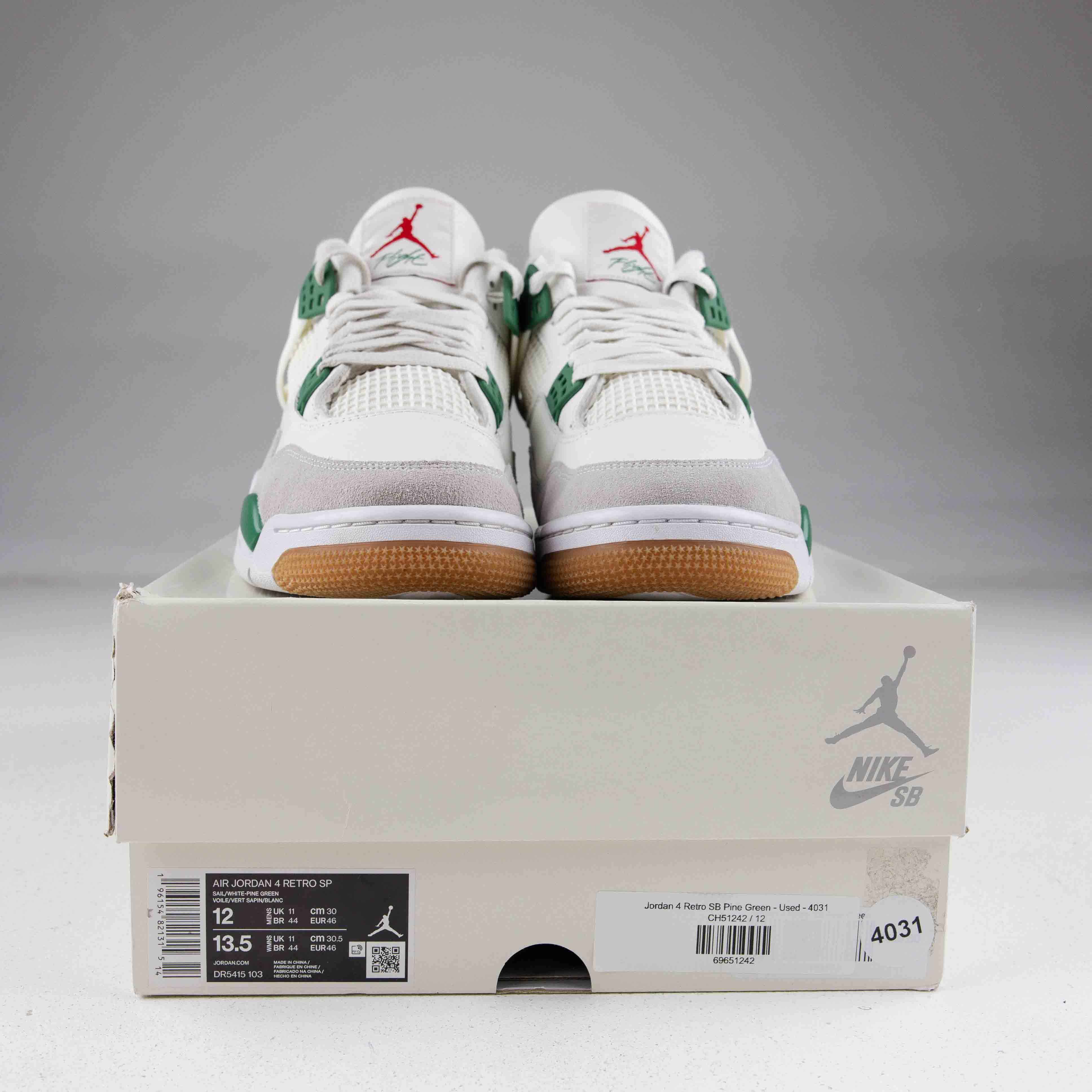 Jordan 4 Retro SB Pine Green - Used - 4031
