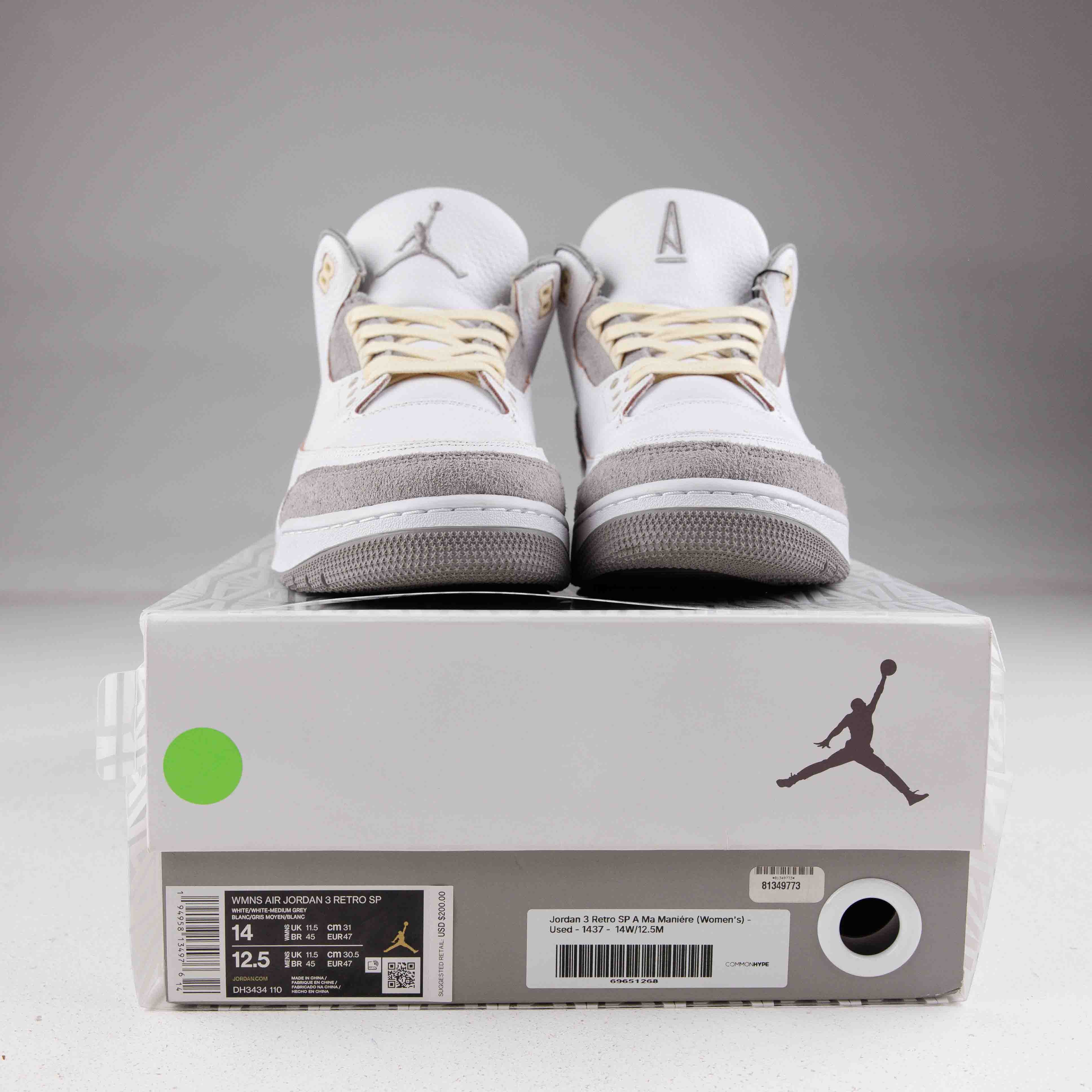 Jordan 3 Retro SP A Ma Maniére (Women's) - Used - 1437