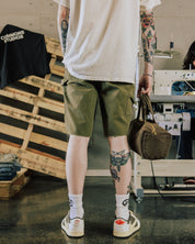 COMMONS HAND STITCHED SHORT OLIVE (R17) - Common Hype