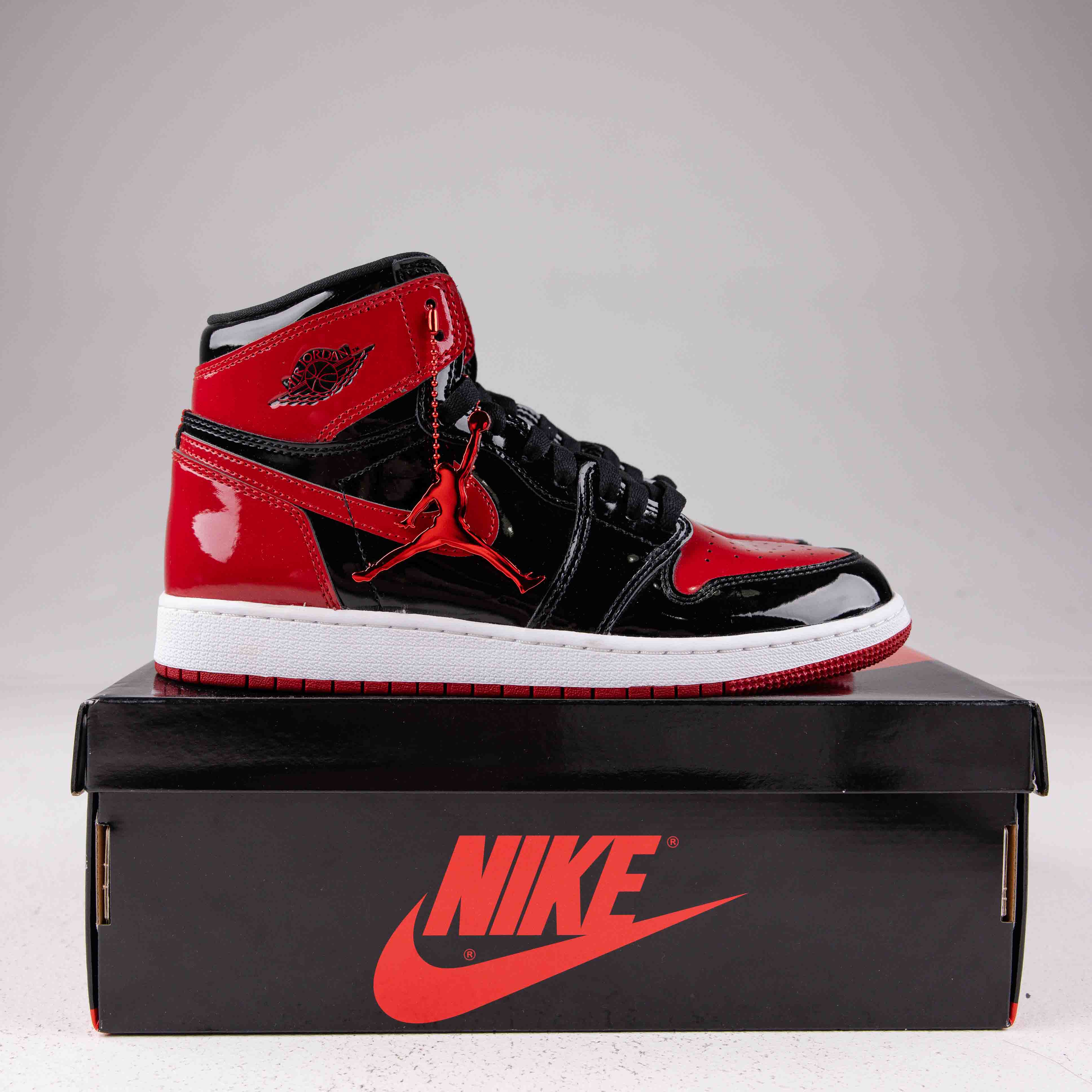 Jordan 1 Retro High OG Patent Bred (GS) - Used | Common Hype