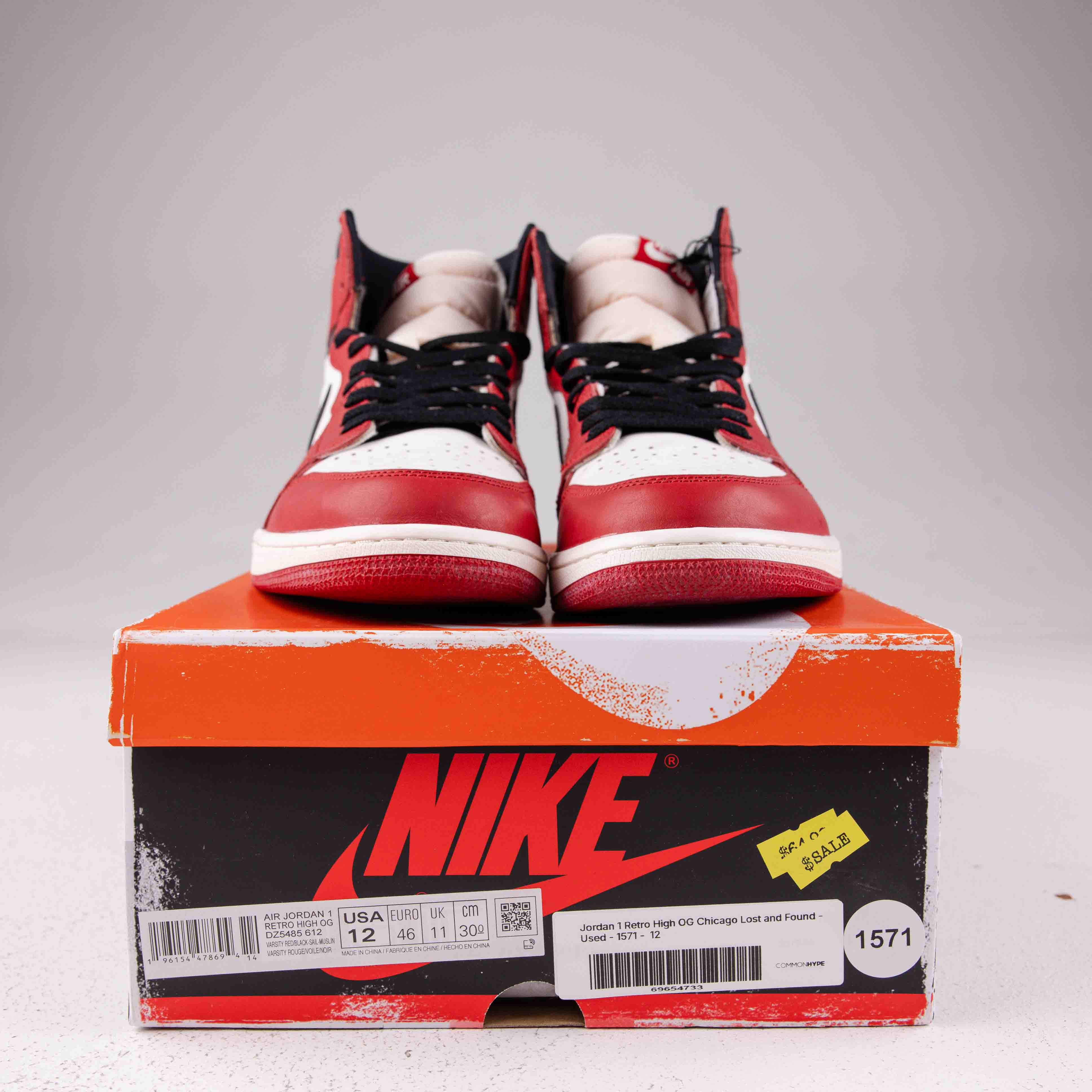 Jordan 1 Retro High OG Chicago Lost and Found - Used - 1571 - Common Hype