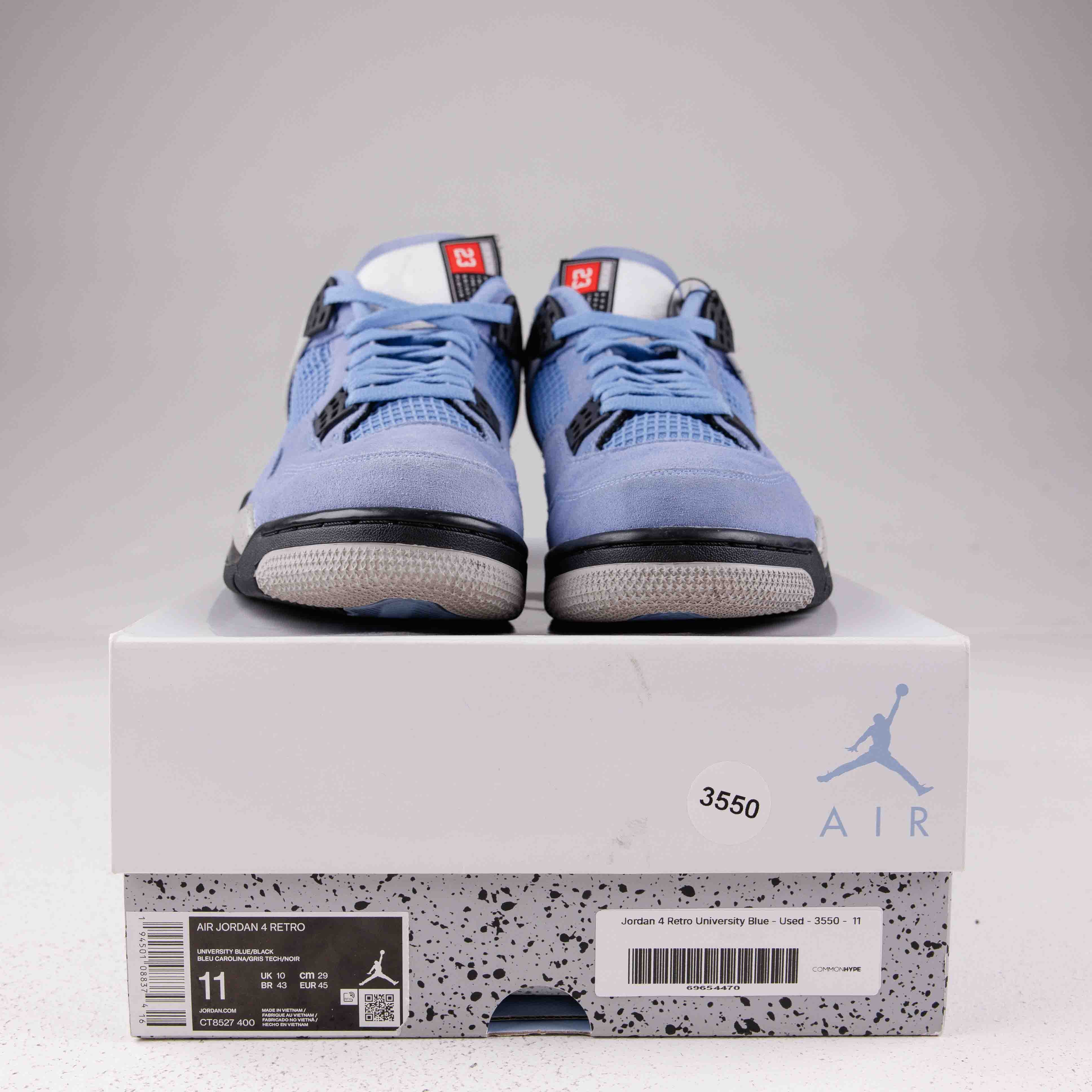 Jordan 4 Retro University Blue - Used - 3550 - Common Hype