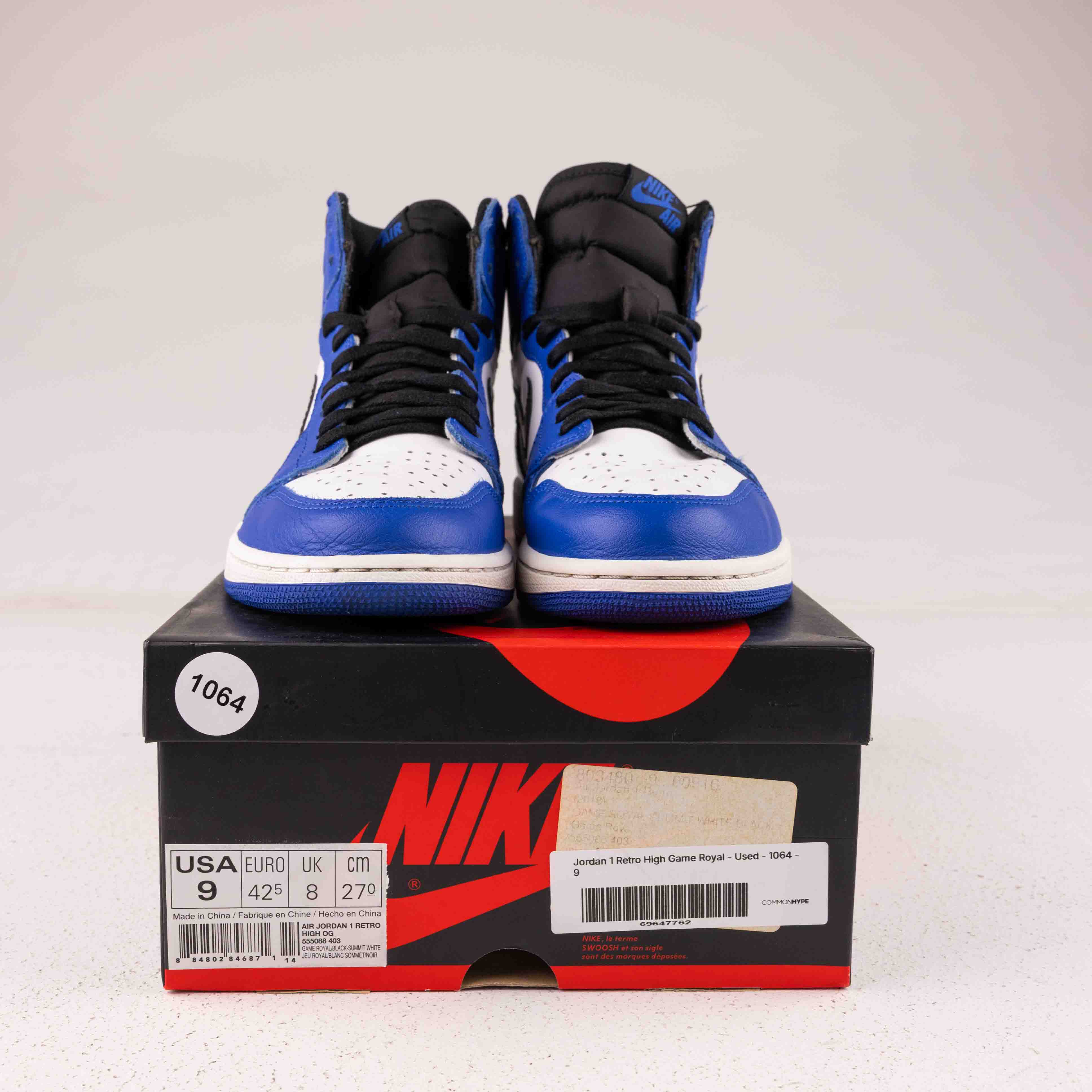 Jordan 1 Retro High Game Royal - Used - 1064 - Common Hype