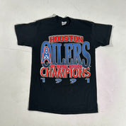 1991 Houton Oilers AFC Central Champions Tee - V116 - Common Hype