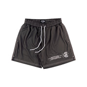 Common Hype Taupe Contrast Stitching Mesh Short