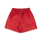 Common Hype Red Contrast Stitching Mesh Short