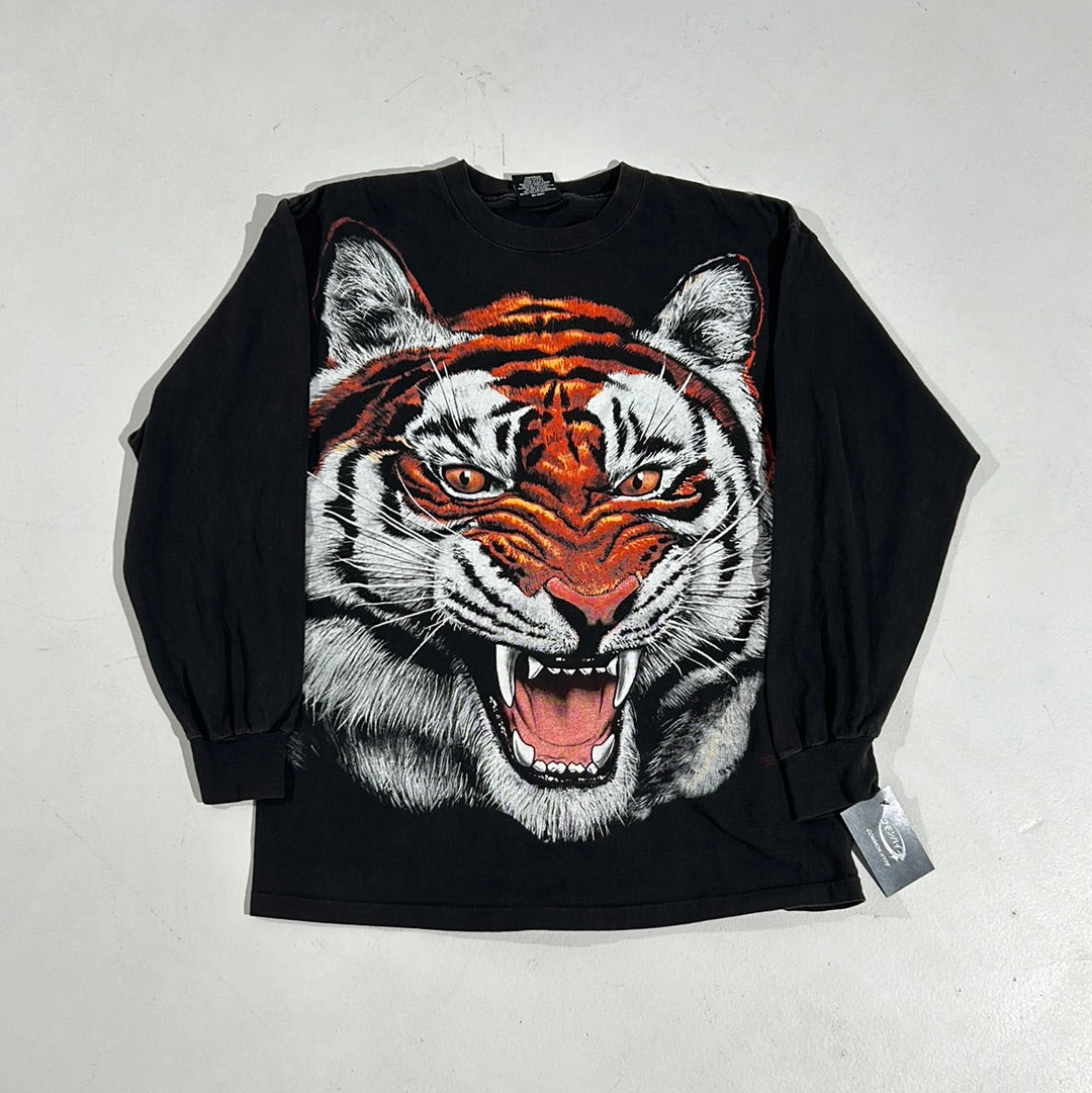 Vintage Tiger Long sleeve Tee - V143 - Common Hype