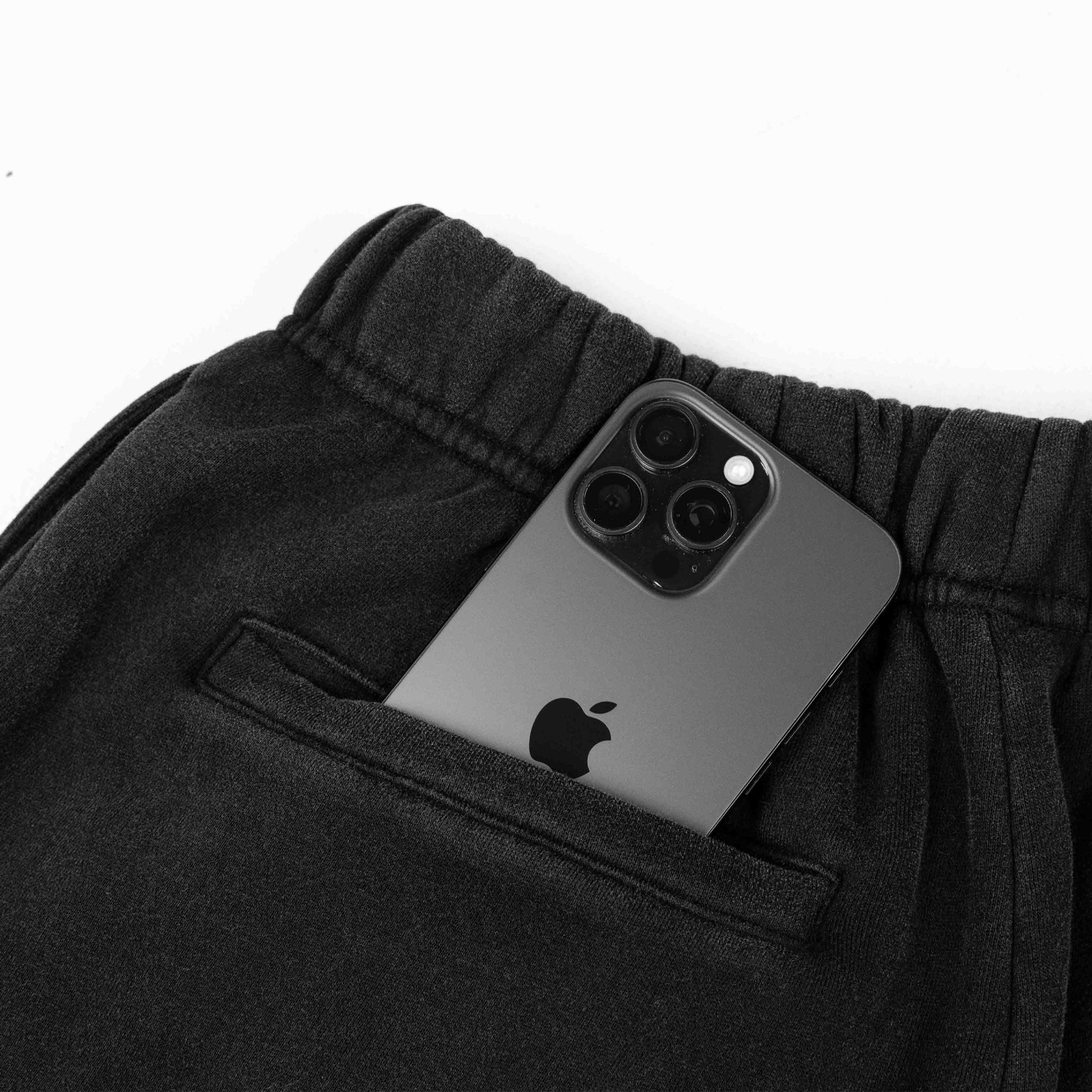 Common Hype C Logo Washed Sweatpants Black