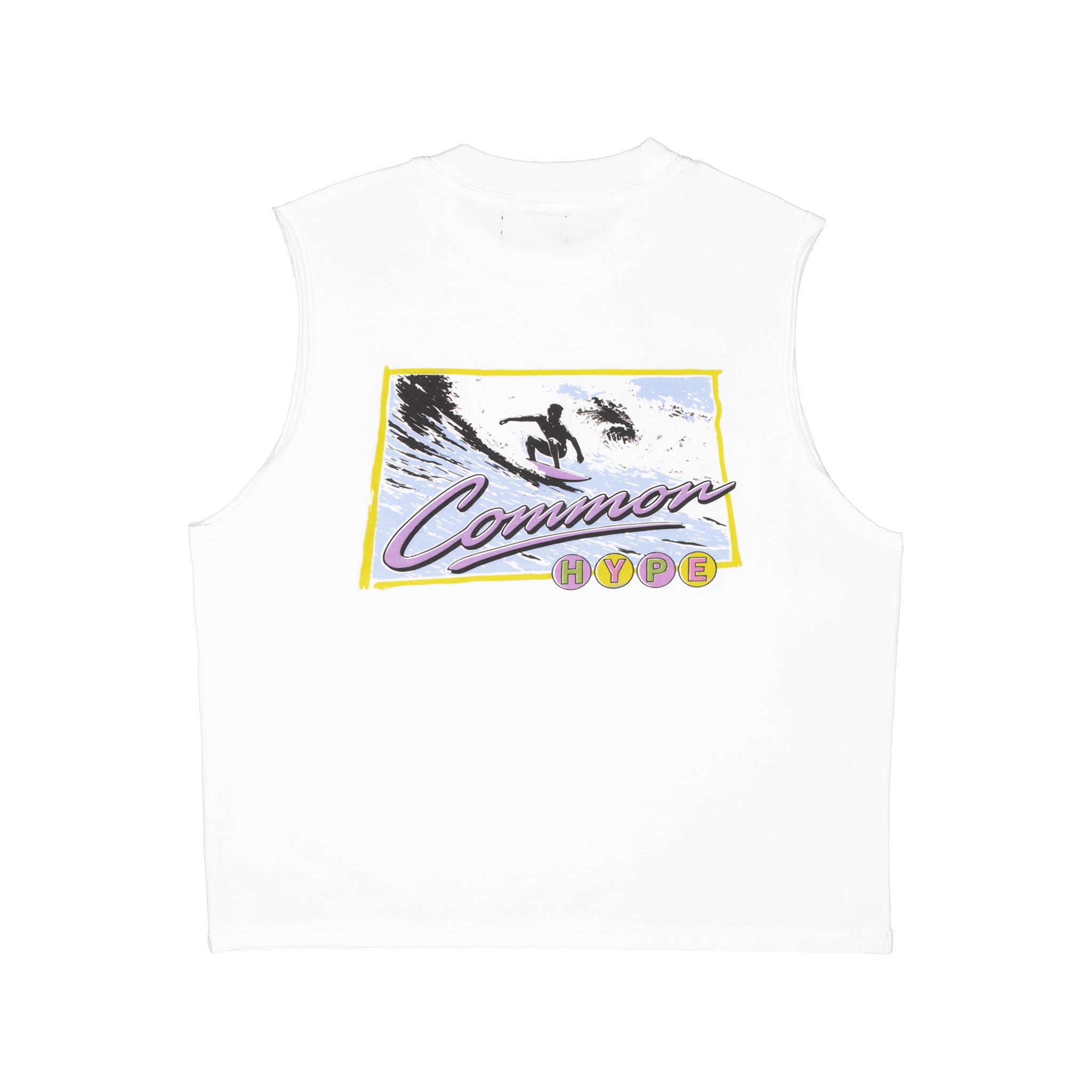 Common Hype Pacific Break Cutoff Tee White