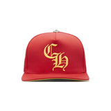 Chrome Hearts CH Silver Button Hat Red/Yellow