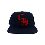 Chrome Hearts Essentials LA Exclusive Baseball Wool Cap Navy/Red