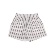 Common Hype Split Pinstripe Mesh Short Ivory