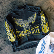 Common Hype 'Eagles Edge' Charcoal Long Sleeve