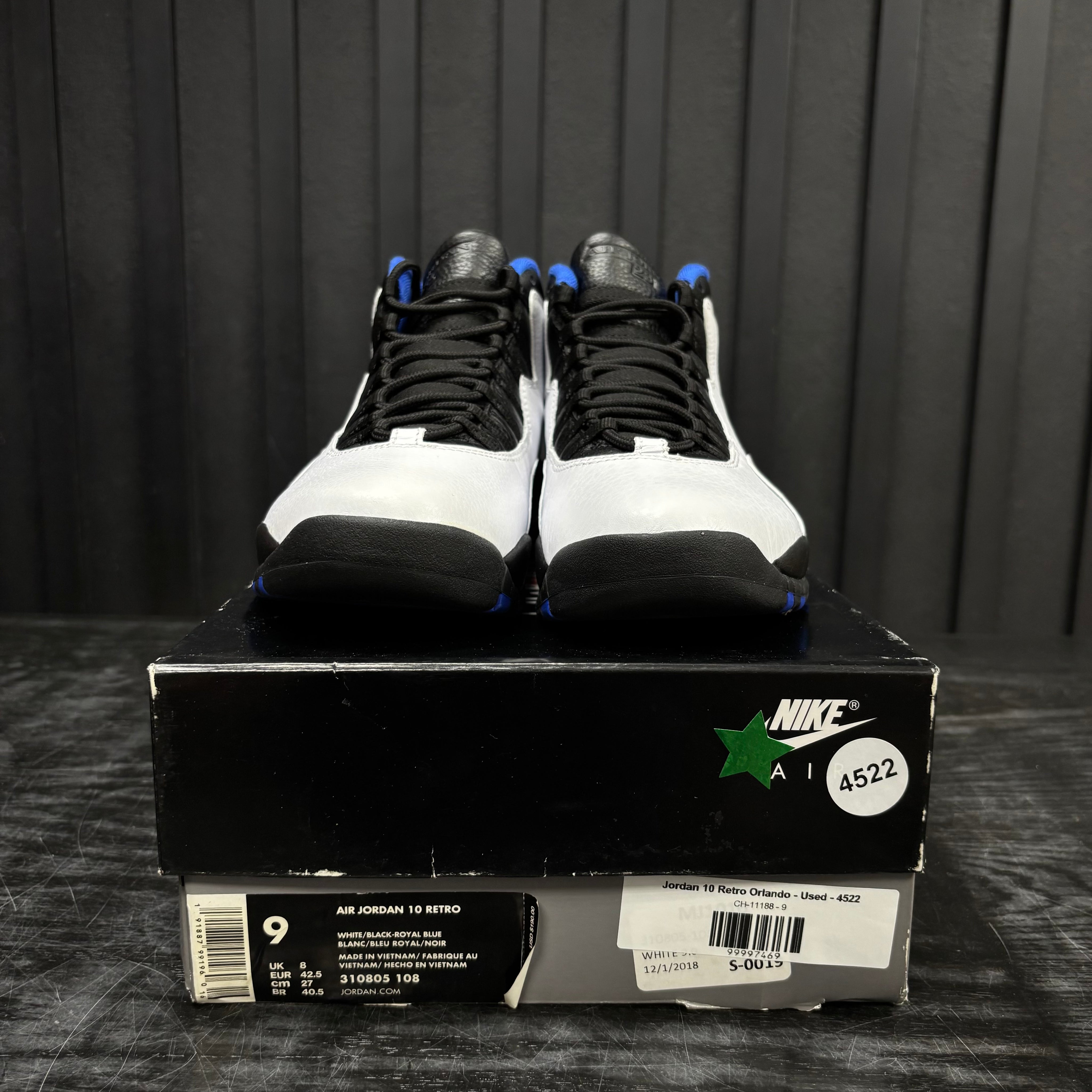 Jordan 10 Retro Orlando - Used - 4522