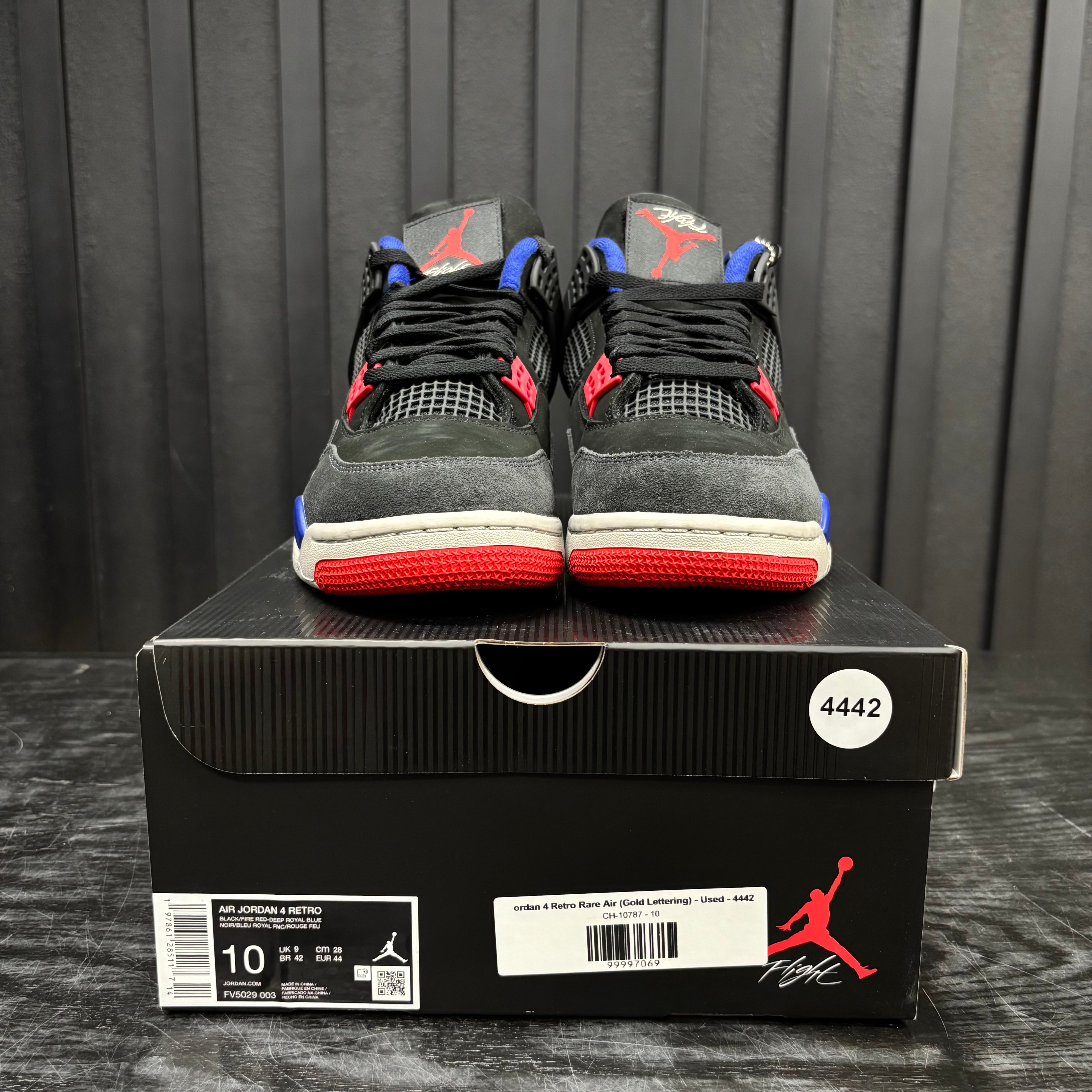 Jordan 4 Retro Rare Air (Gold Lettering) - Used - 4442