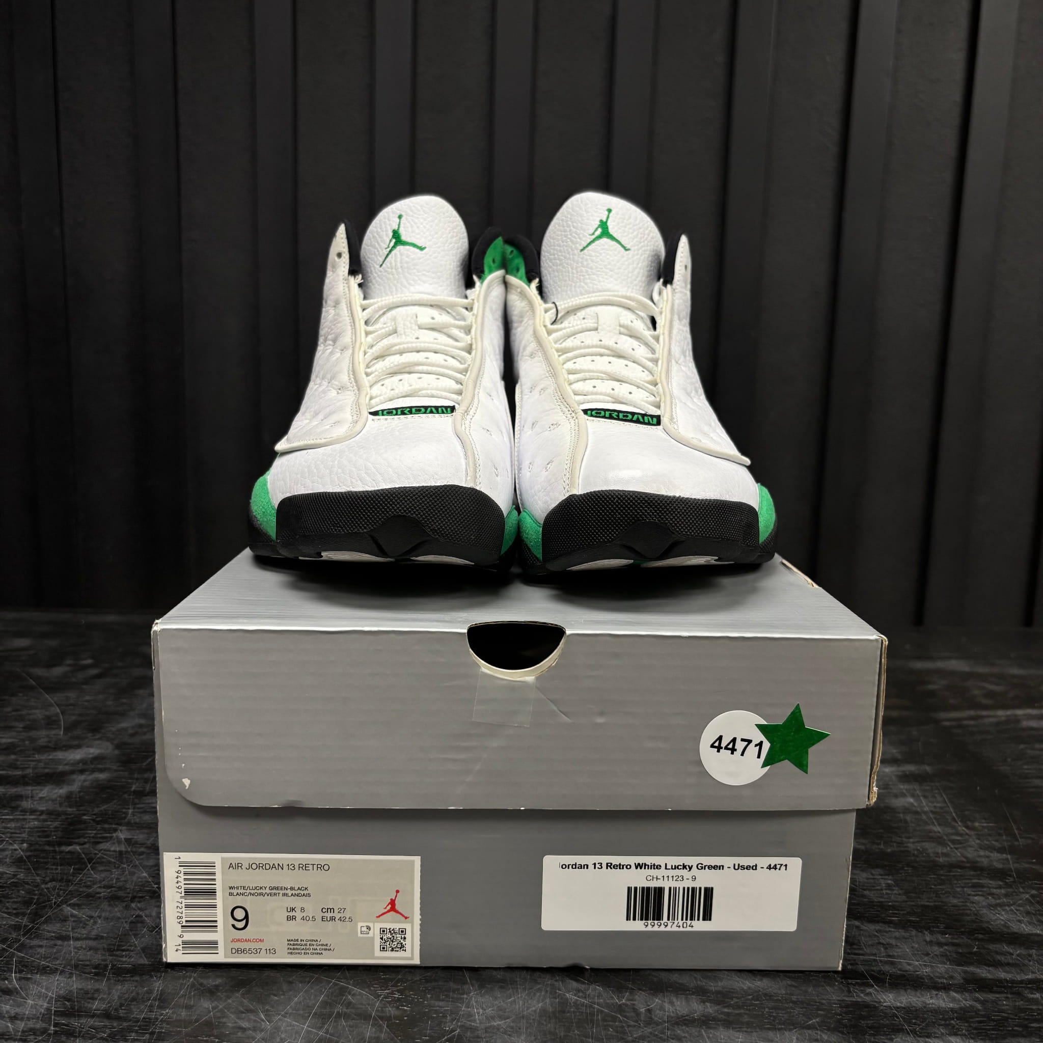 Jordan 13 Retro White Lucky Green - Used - 4471