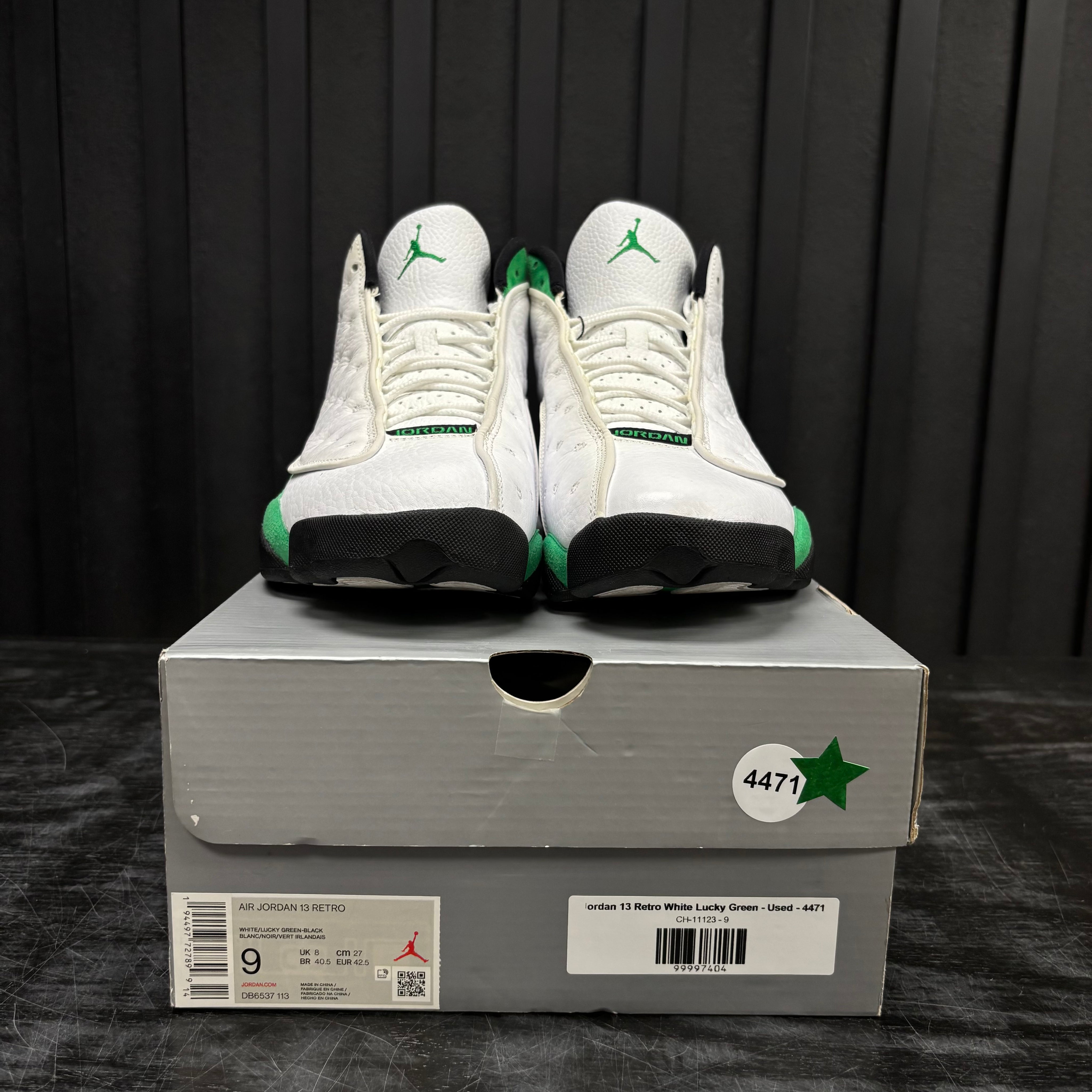 Jordan 13 Retro White Lucky Green - Used - 4471