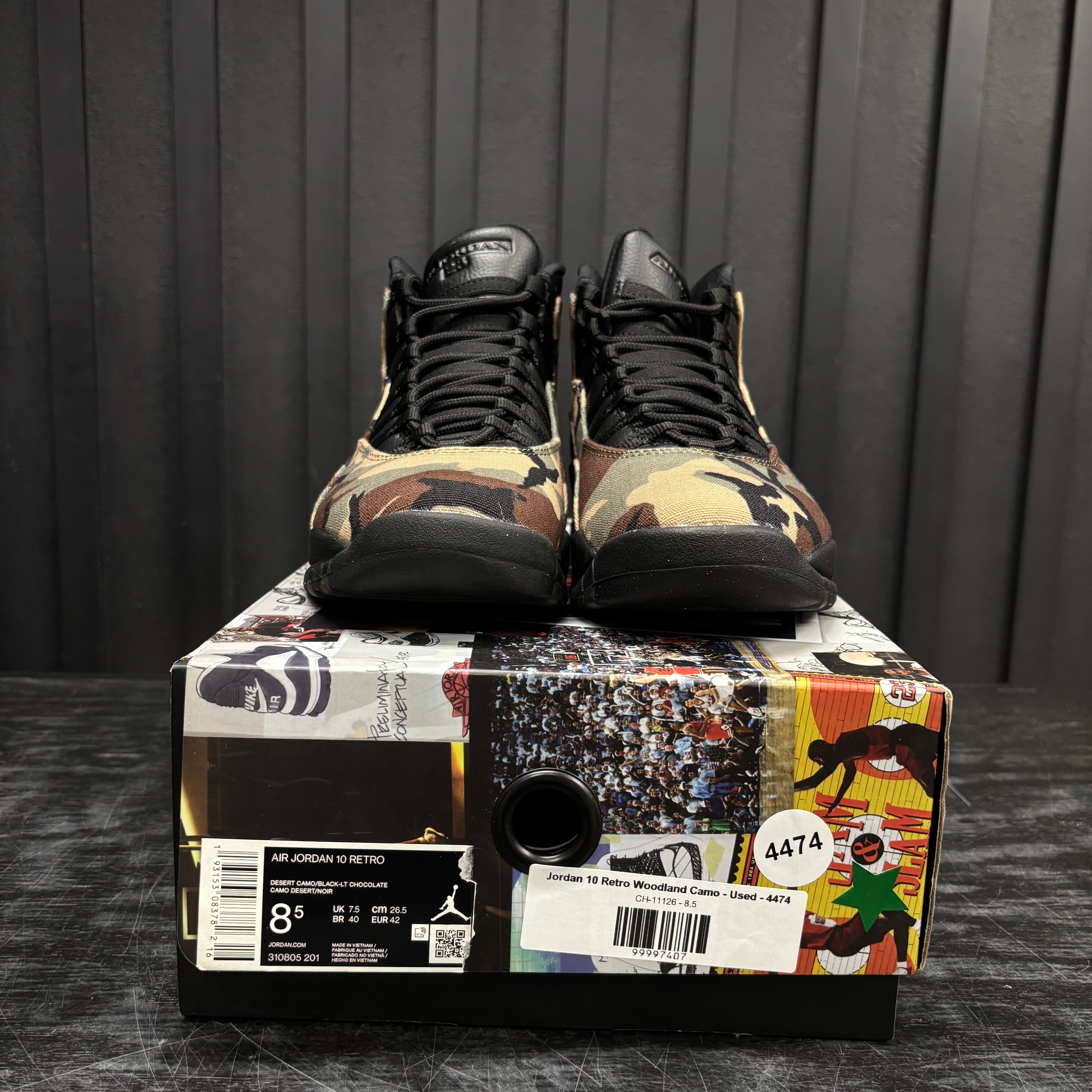 Jordan 10 Retro Woodland Camo - Used - 4474