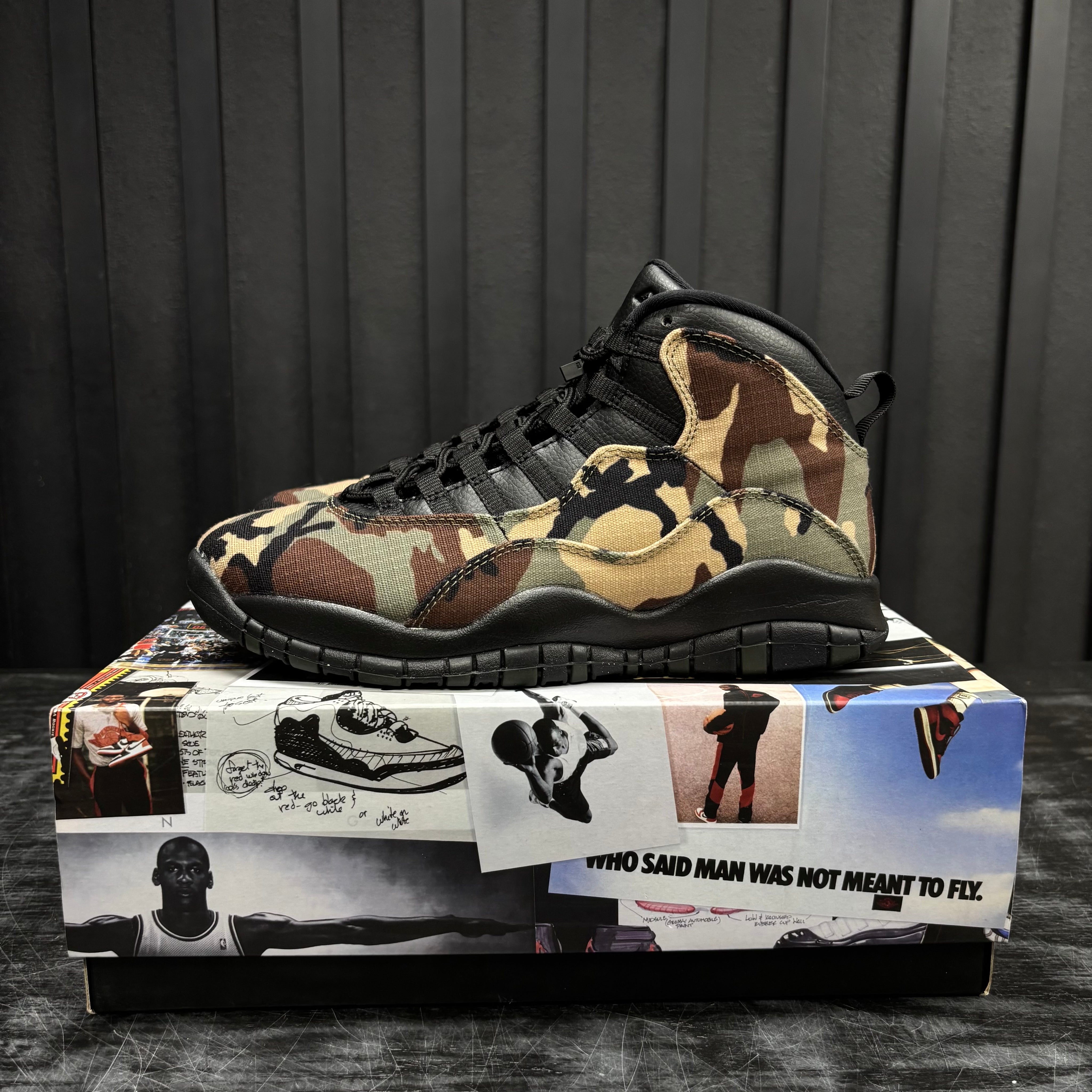 Jordan 10 Retro Woodland Camo - Used - 4474