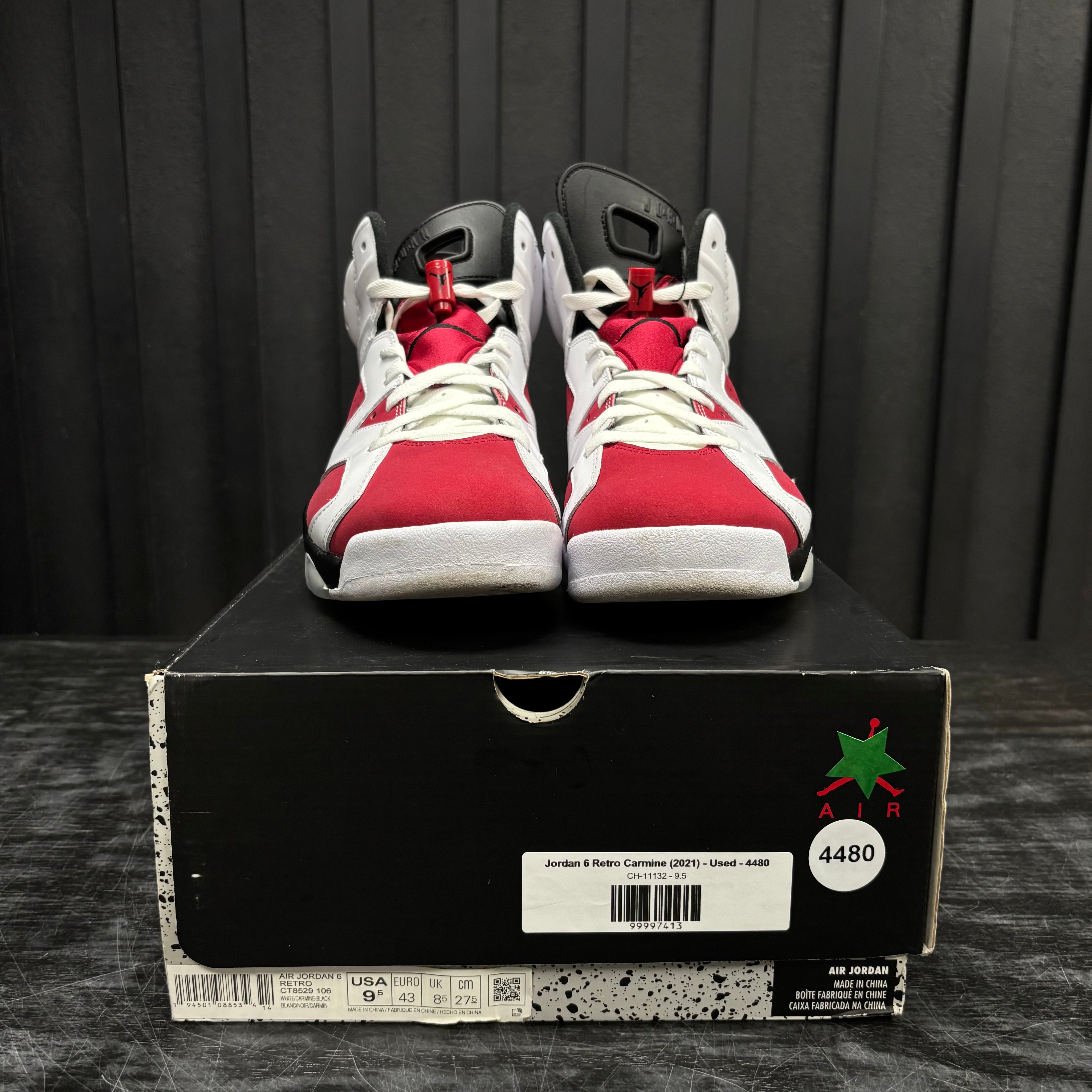 Jordan 6 Retro Carmine (2021) - Used - 4480