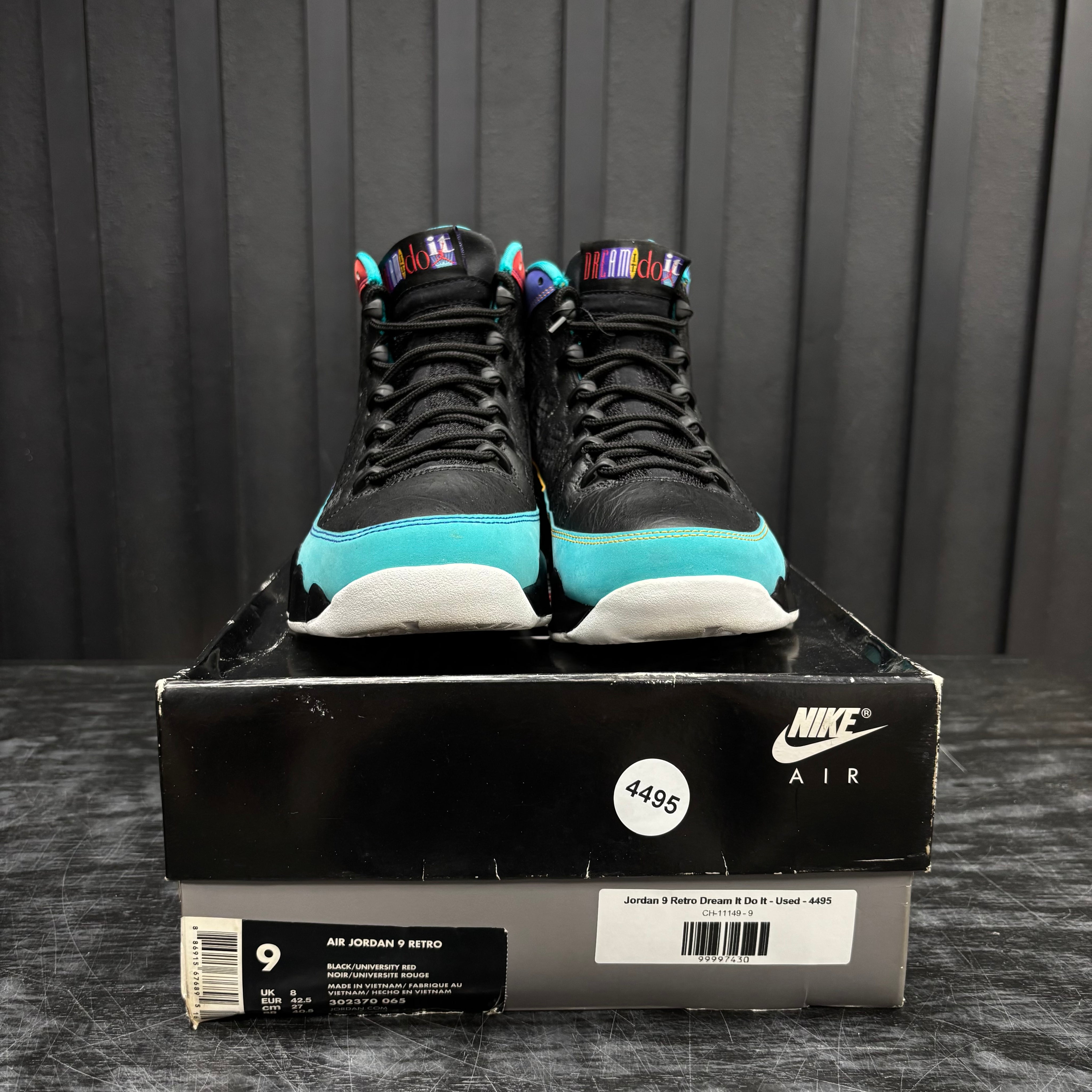 Jordan 9 Retro Dream It Do It - Used - 4495